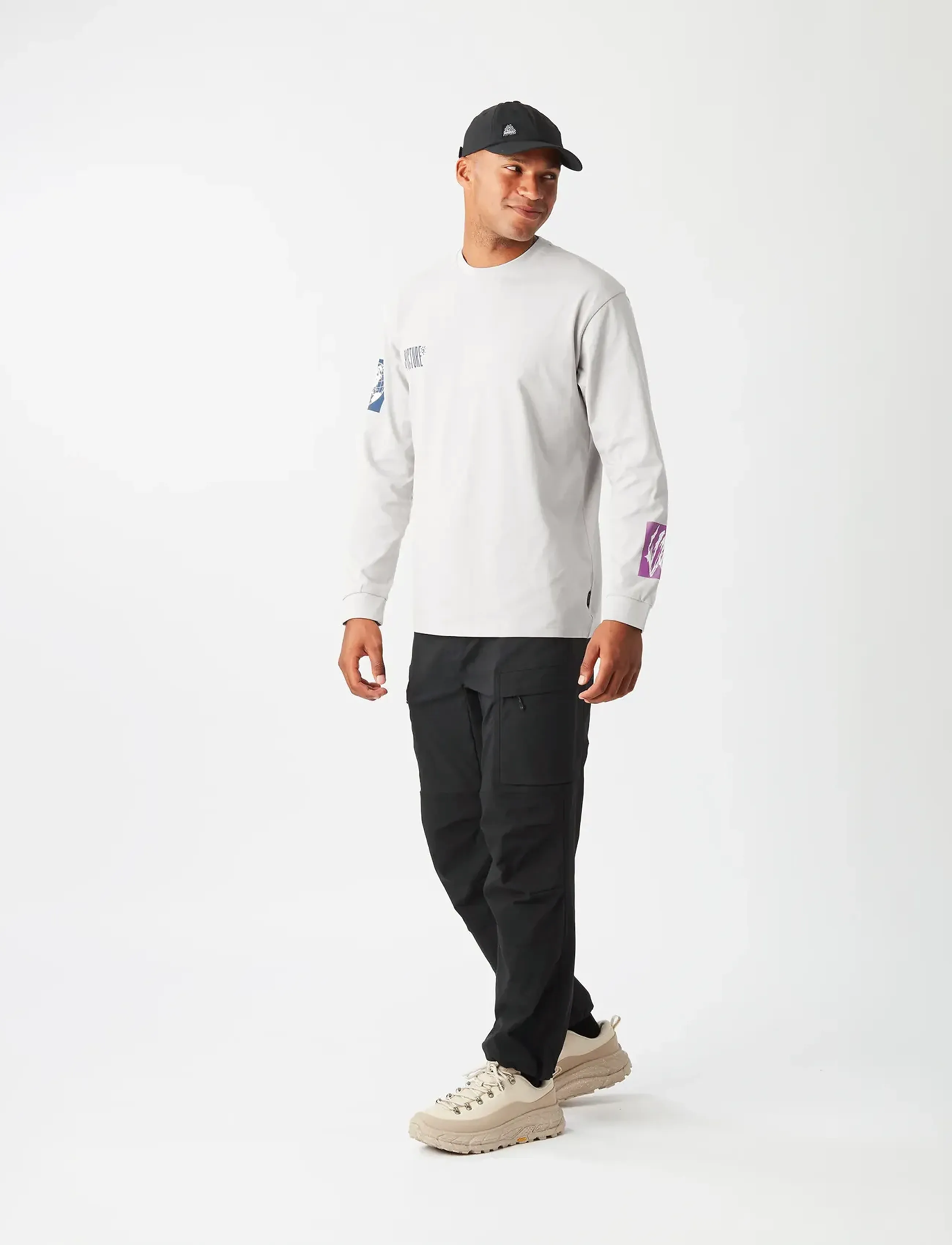 PICTURE ORGANIC CLOTHING - KAWA LS TEE - toppe & t-shirts - a vapor grey - 5