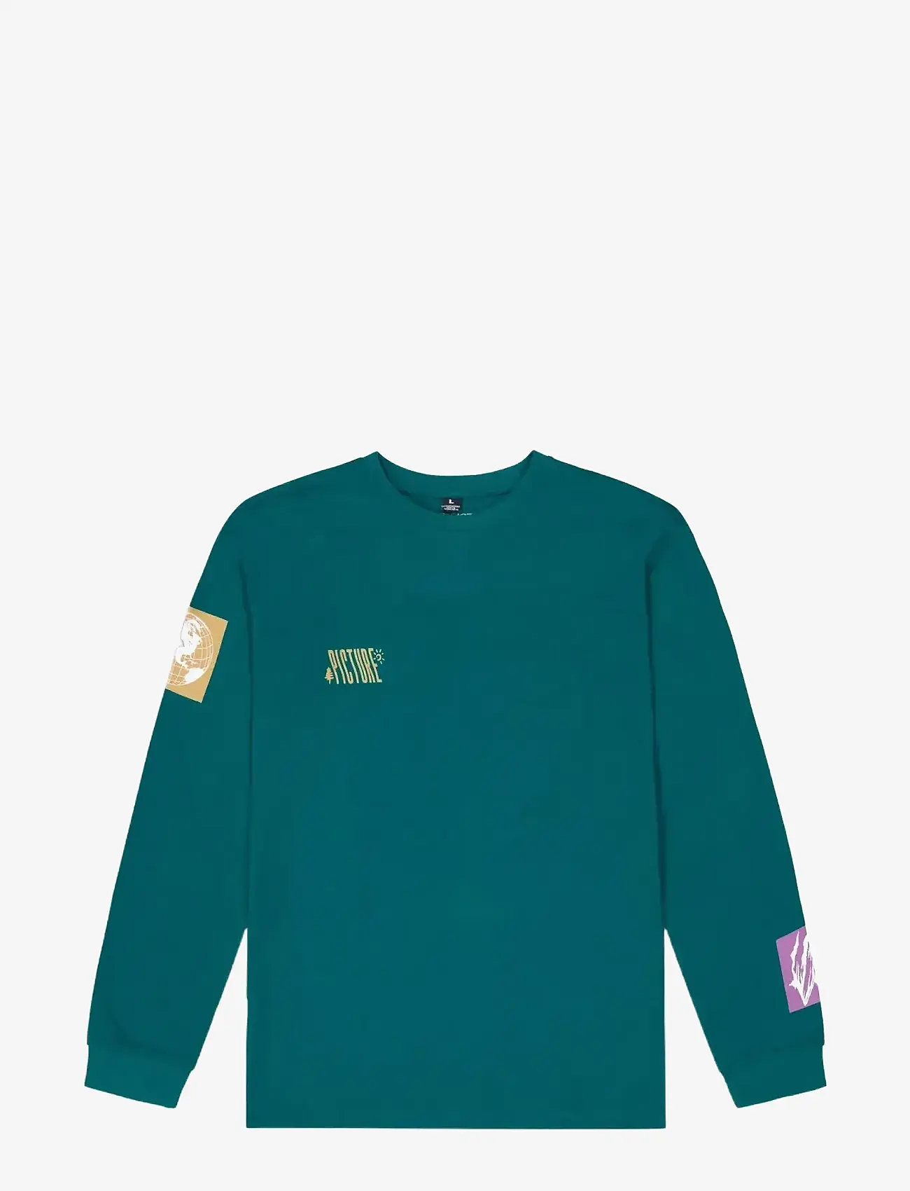 PICTURE ORGANIC CLOTHING - KAWA LS TEE - toppe & t-shirts - b deep water - 1