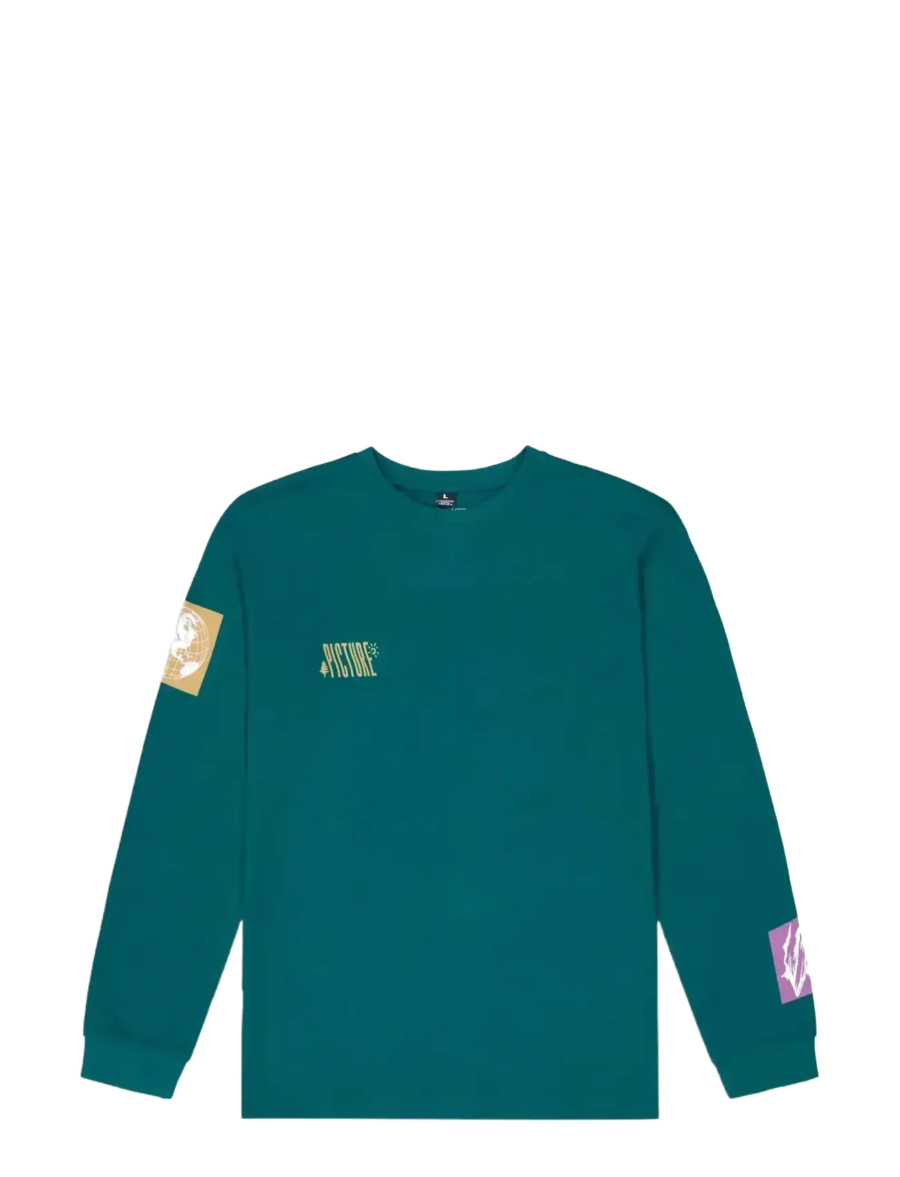 PICTURE ORGANIC CLOTHING KAWA LS TEE - PICTURE ORGANIC CLOTHING - B DEEP WATER / green