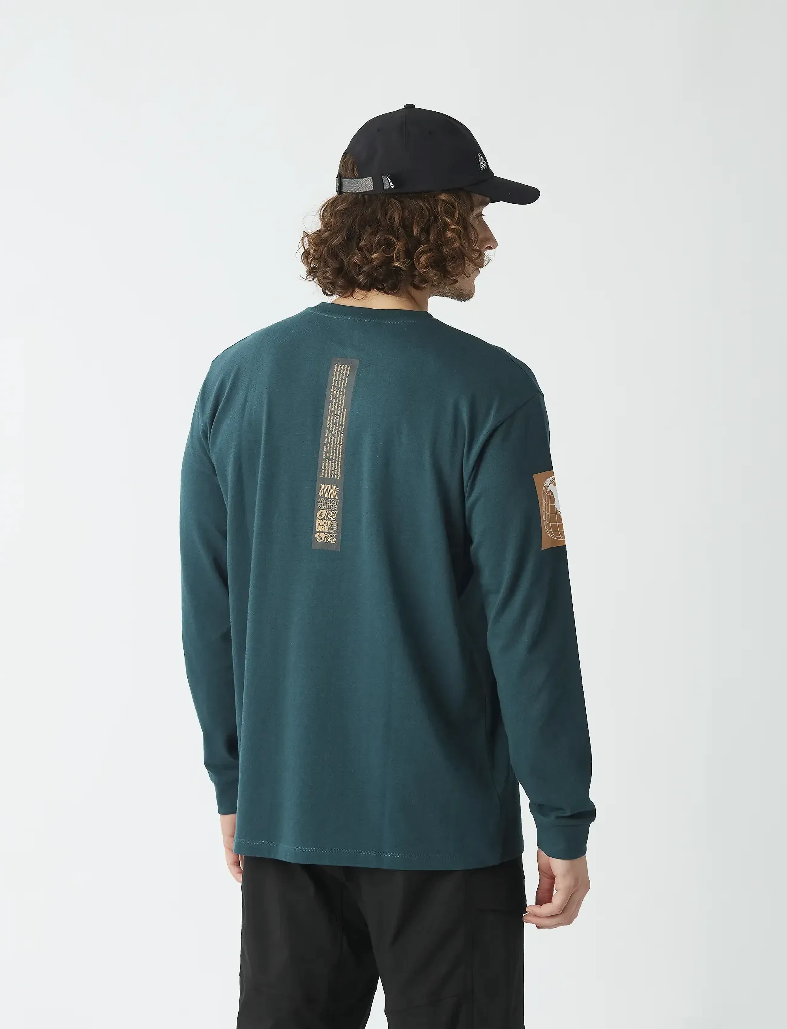 PICTURE ORGANIC CLOTHING KAWA LS TEE - T-Shirts - B DEEP WATER / green