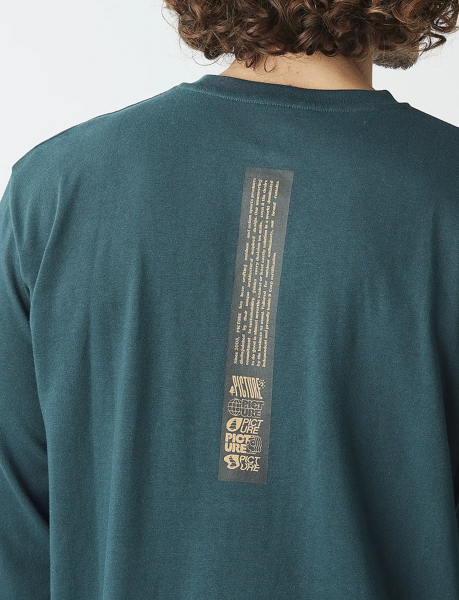 PICTURE ORGANIC CLOTHING - KAWA LS TEE - hauts à manches longues - b deep water - 5