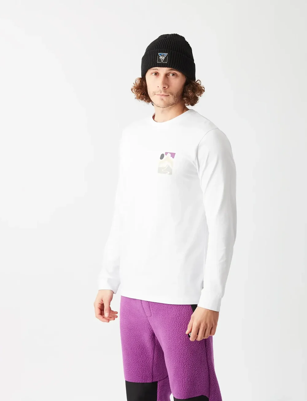 PICTURE ORGANIC CLOTHING - KENOMA LS TEE - pikkade varrukatega alussärgid - a white - 3