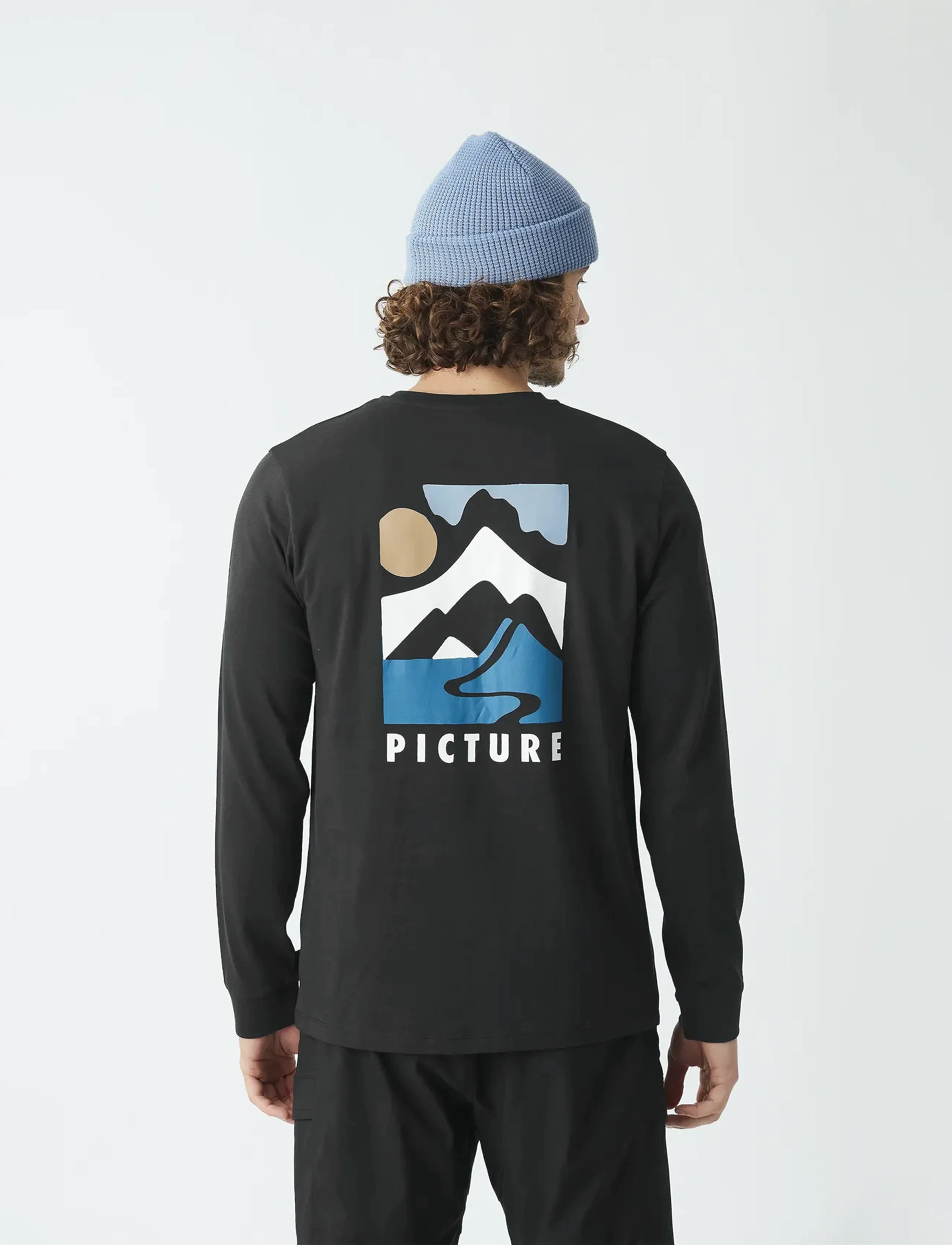 PICTURE ORGANIC CLOTHING KENOMA LS TEE - Marškinėliai - B BLACK / black