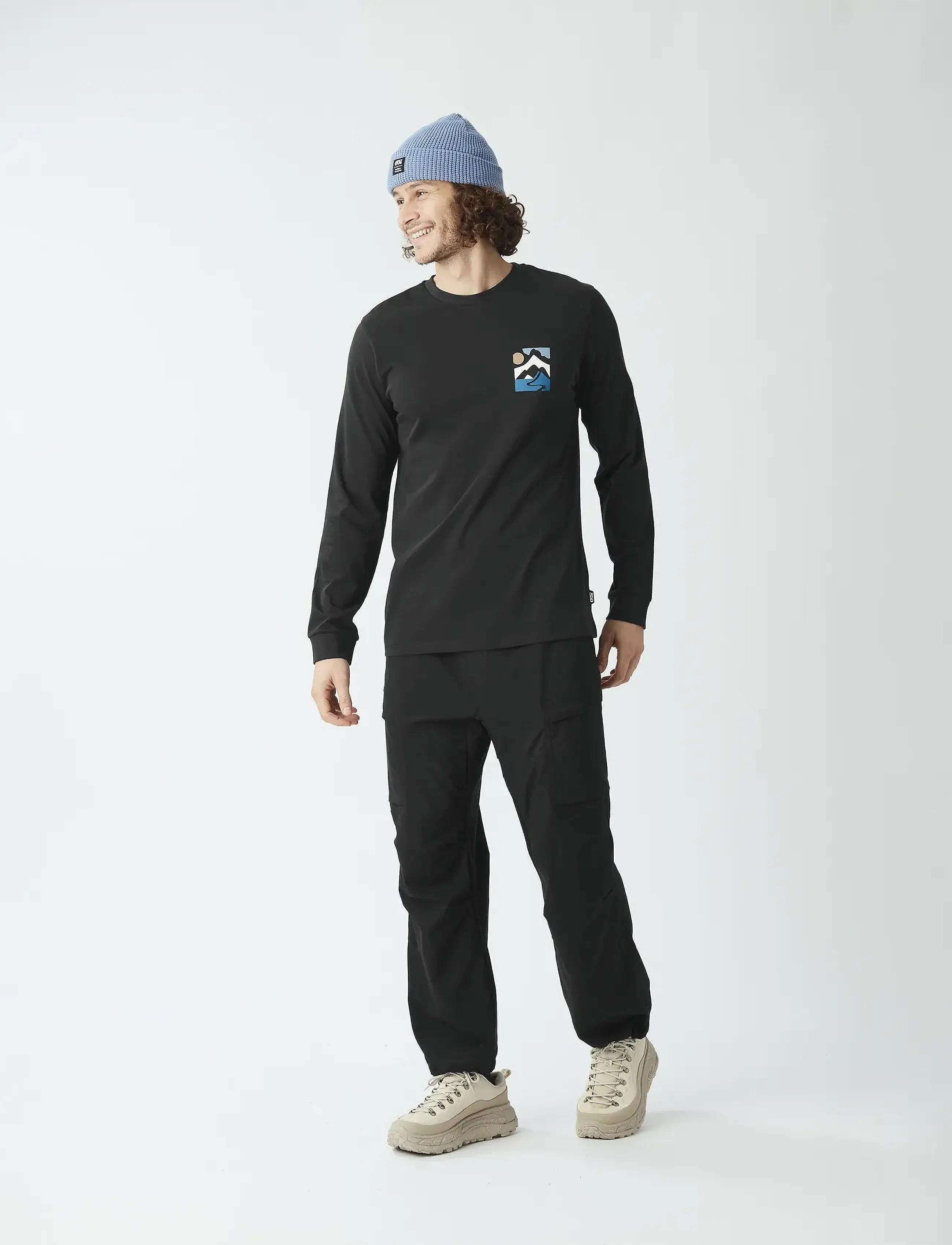 PICTURE ORGANIC CLOTHING - KENOMA LS TEE - toppe & t-shirts - b black - 3