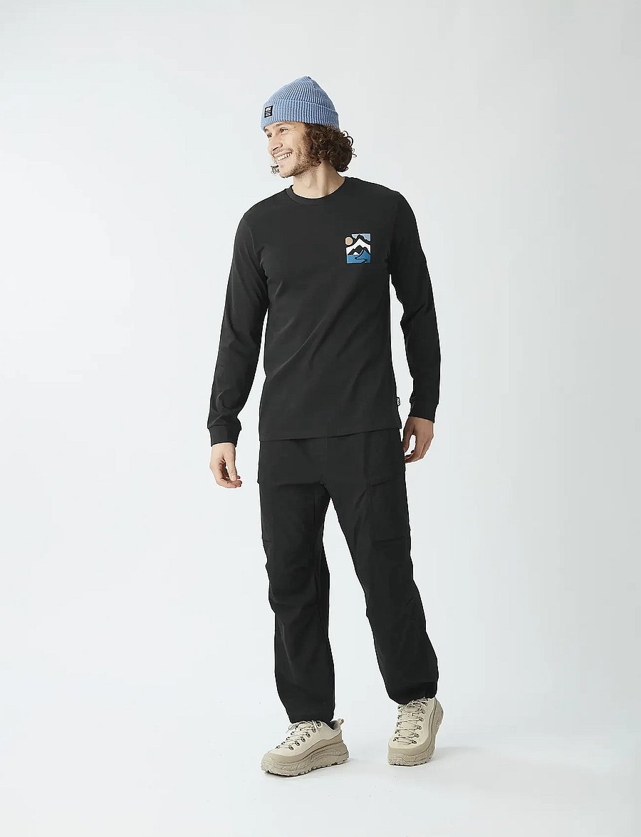 PICTURE ORGANIC CLOTHING - KENOMA LS TEE - langarmshirts - b black - 3