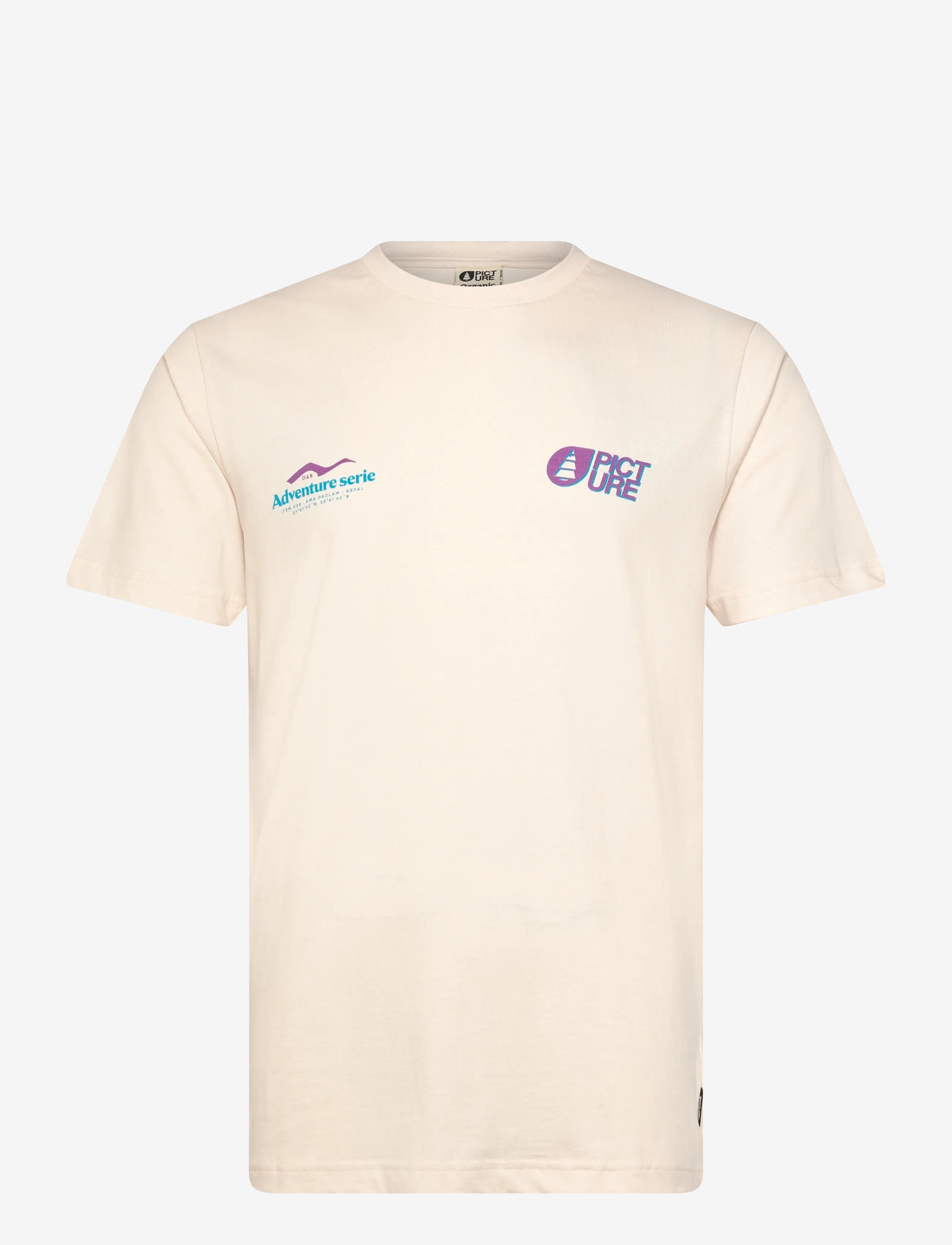 PICTURE ORGANIC CLOTHING - D&S NEPAL TEE - t-shirts - a natural white - 1