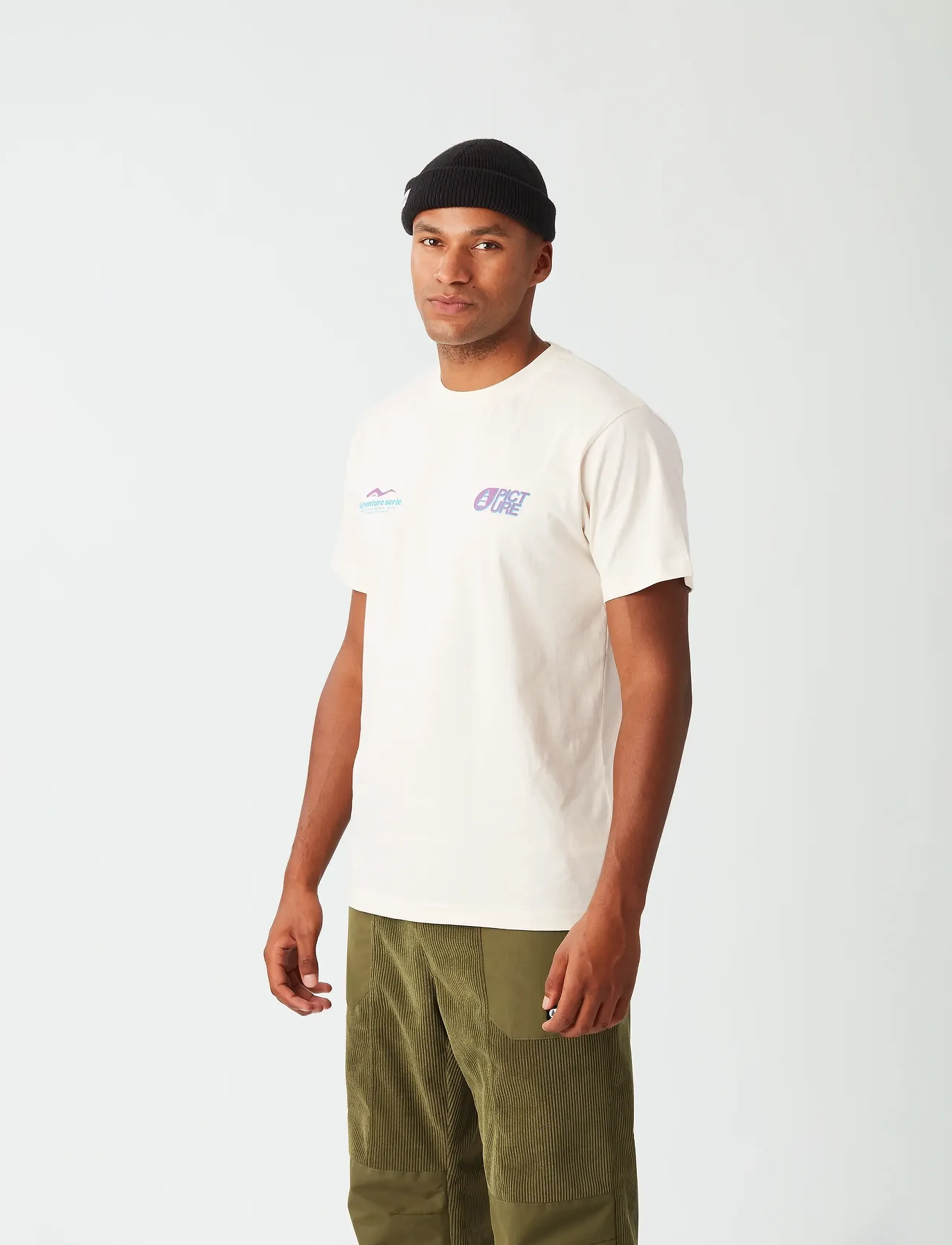 PICTURE ORGANIC CLOTHING - D&S NEPAL TEE - a natural white - 4
