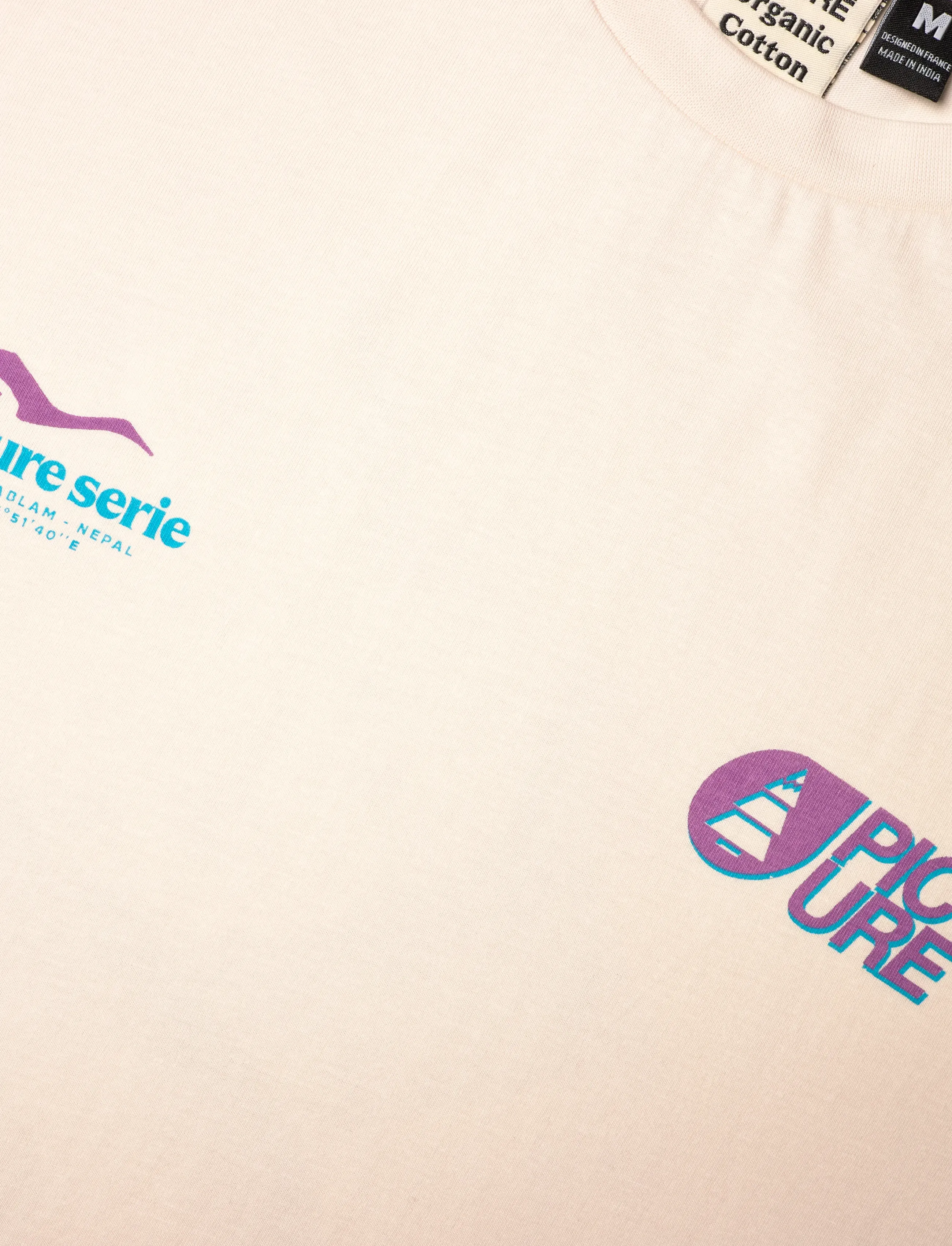 PICTURE ORGANIC CLOTHING - D&S NEPAL TEE - a natural white - 5