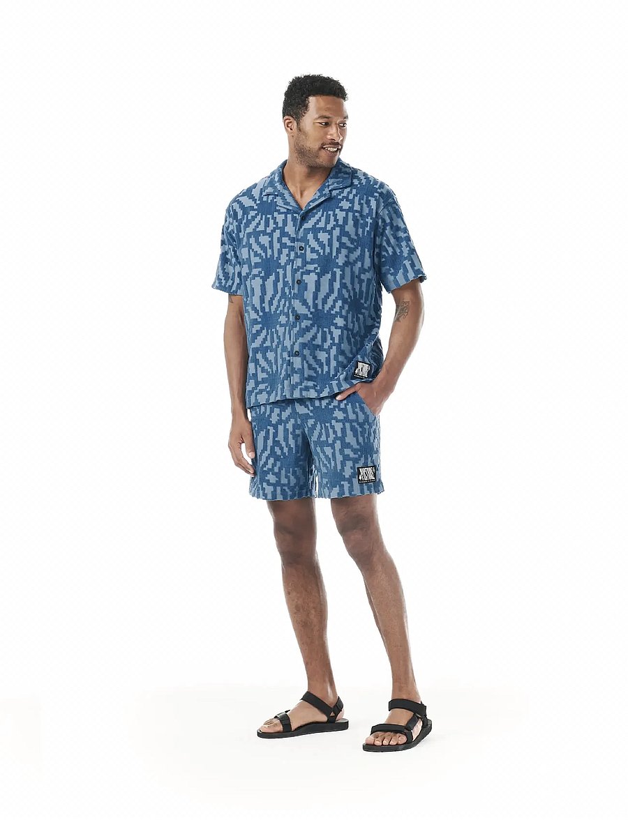 PICTURE ORGANIC CLOTHING - SPONGY SHIRT - tops & t-shirts - a blue flower embossed - 4