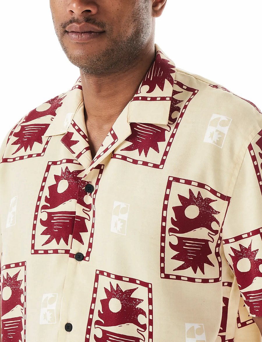 PICTURE ORGANIC CLOTHING - MAREEBA PRINTED SHIRT - oberteile & t-shirts - c postal print - 5