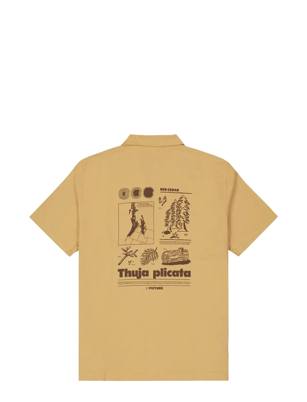 PICTURE ORGANIC CLOTHING - NARVIK PRINTED SHIRT - toppe & t-shirts - a lark - 2