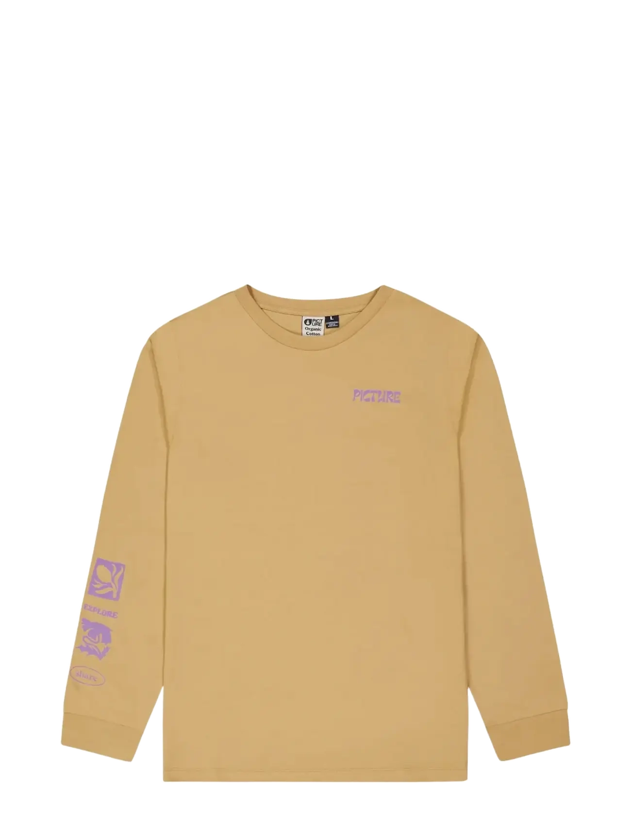 PICTURE ORGANIC CLOTHING Pembroke Ls Tee Lila - XL - Herren