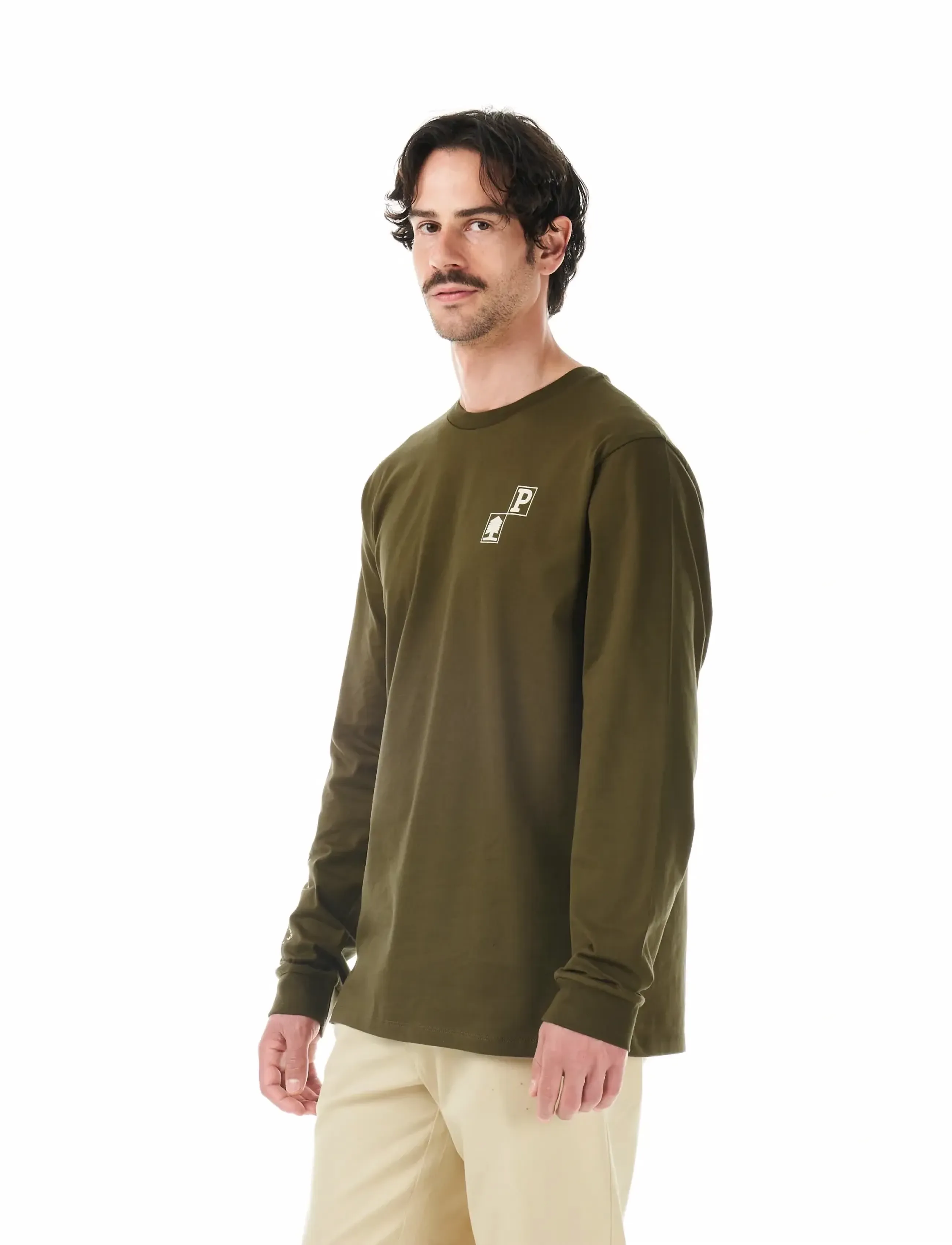 PICTURE ORGANIC CLOTHING - PEMBROKE LS TEE - toppe & t-shirts - b tobacco washed - 3