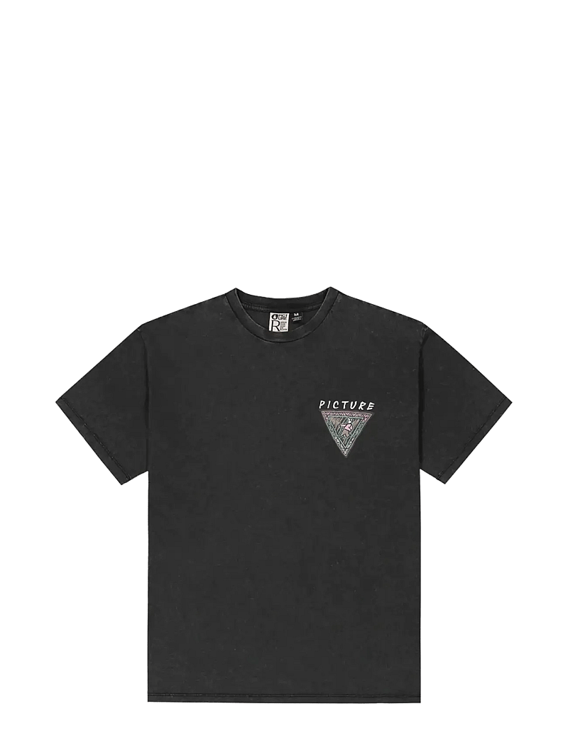 PICTURE ORGANIC CLOTHING - CHILANKO TEE - oberteile & t-shirts - b black washed - 0
