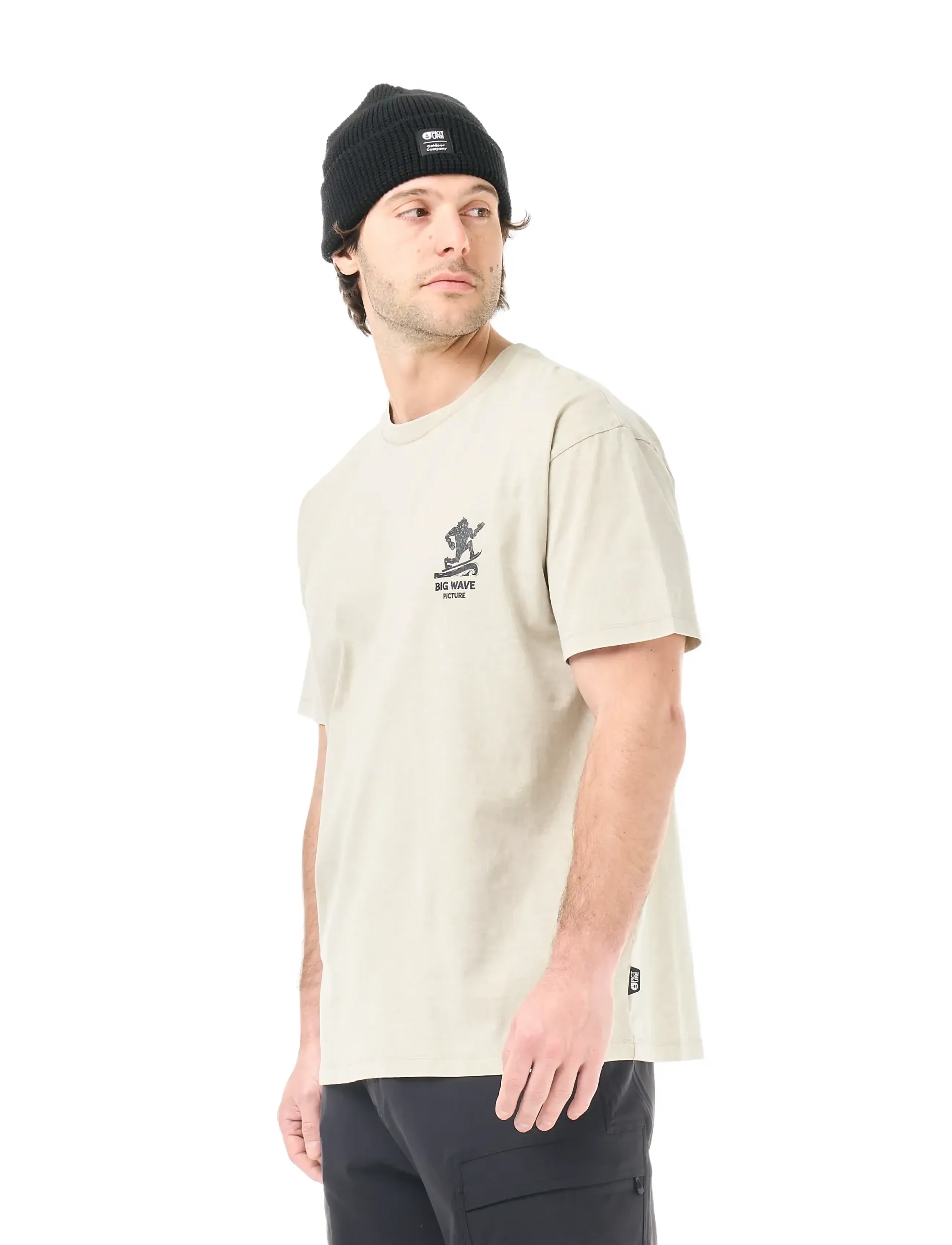 PICTURE ORGANIC CLOTHING BIGFOOT TEE - T-Shirts - PURE CASHMERE WASHED / cream
