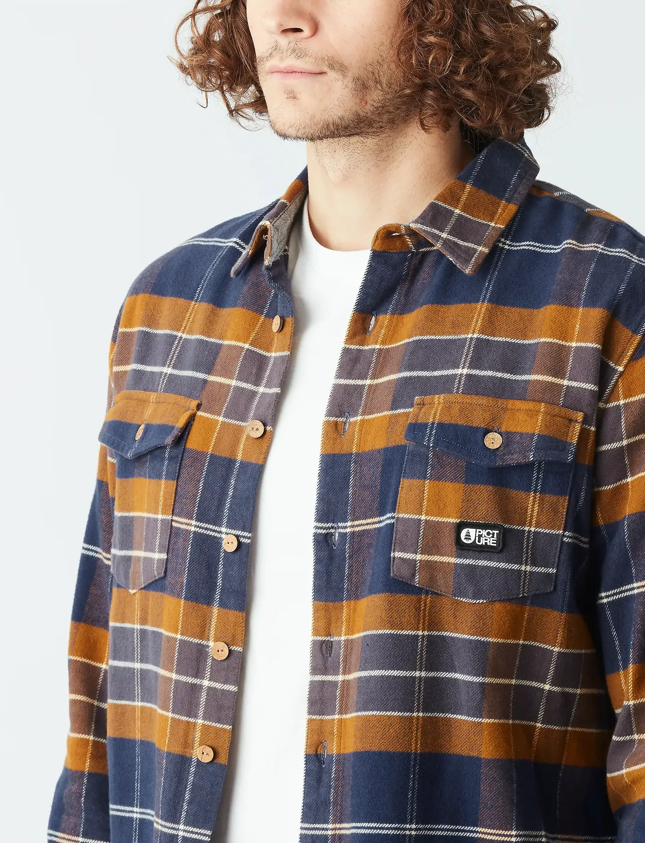 PICTURE ORGANIC CLOTHING - HILLSBORO SHIRT - flannel-skjorter - n patriot blue - 5