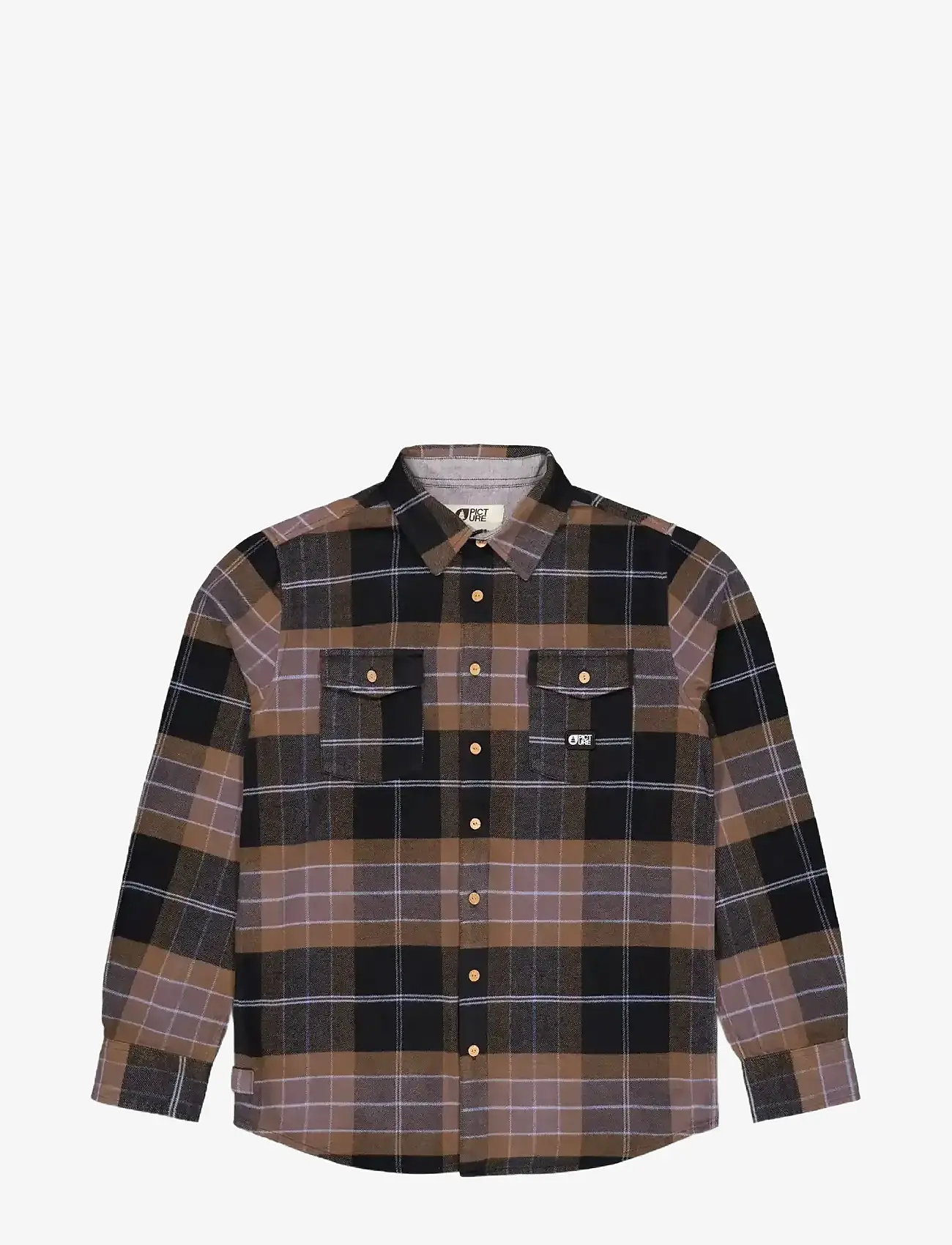 PICTURE ORGANIC CLOTHING - HILLSBORO SHIRT - flannel-skjorter - o shitake - 1
