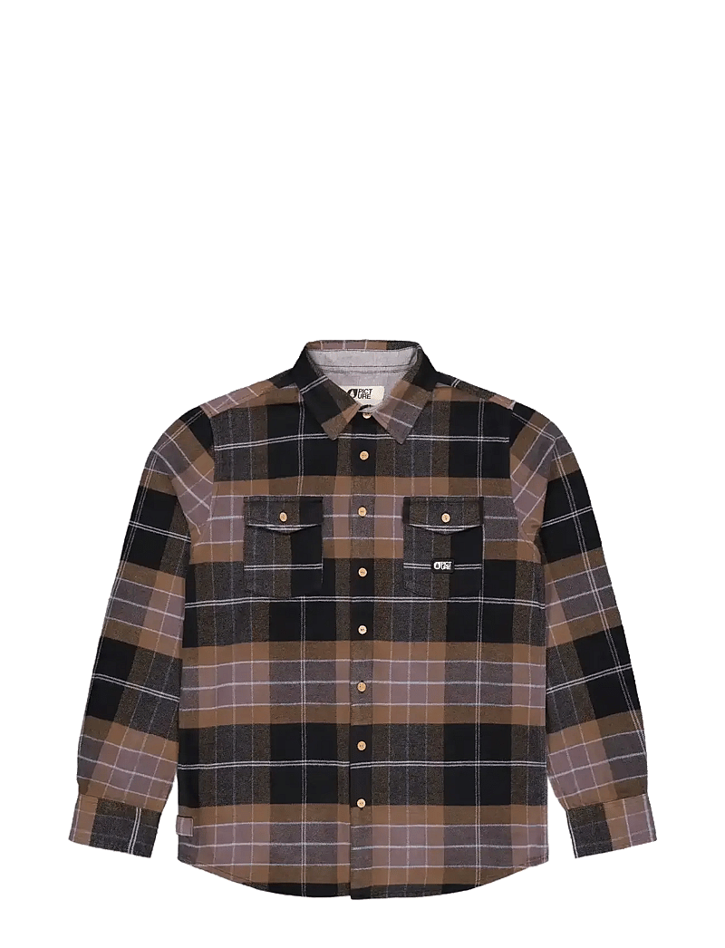 PICTURE ORGANIC CLOTHING - HILLSBORO SHIRT - chemises en flanelle - o shitake - 1
