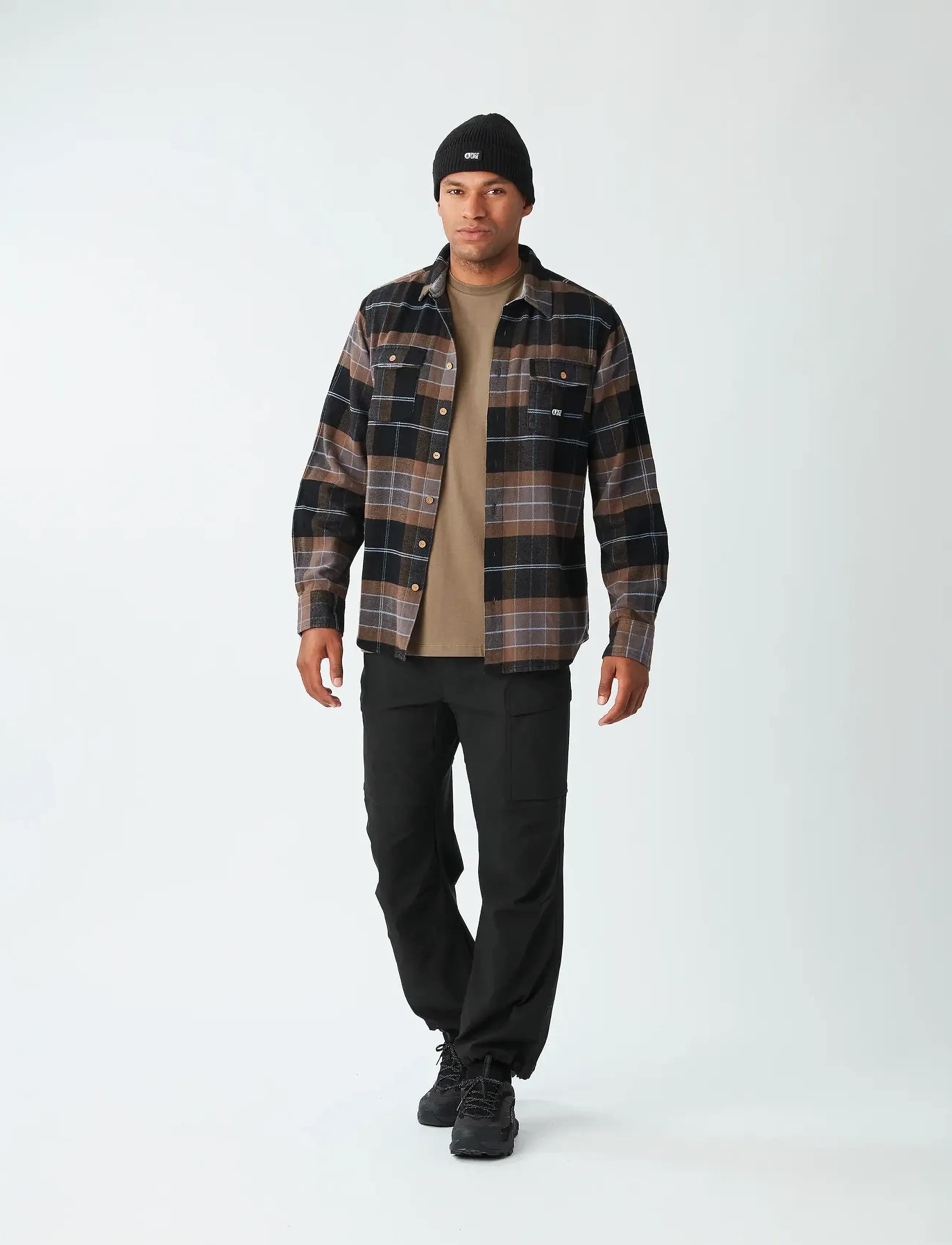 PICTURE ORGANIC CLOTHING - HILLSBORO SHIRT - chemises en flanelle - o shitake - 5