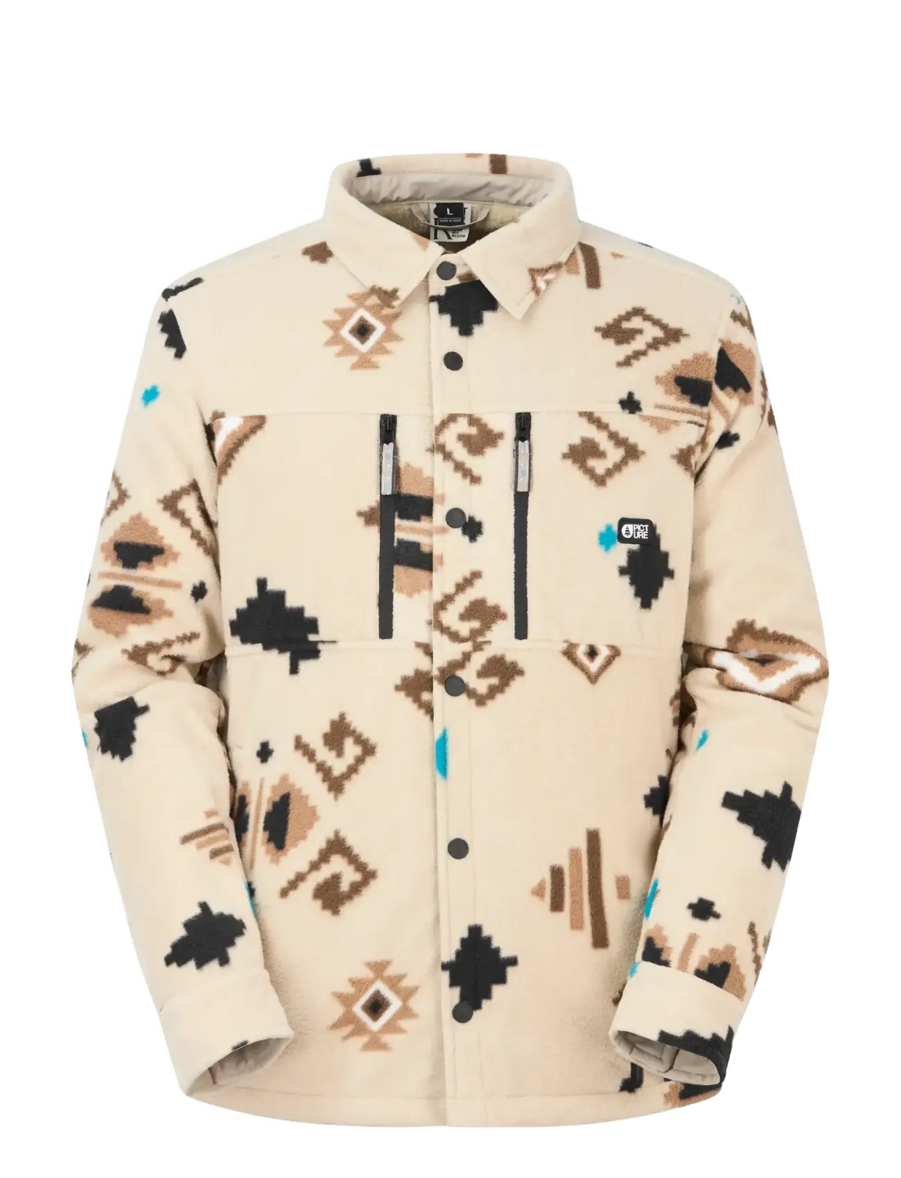 PICTURE ORGANIC CLOTHING BEMIDJI JKT - PICTURE ORGANIC CLOTHING - EMERAL PRINT / cream