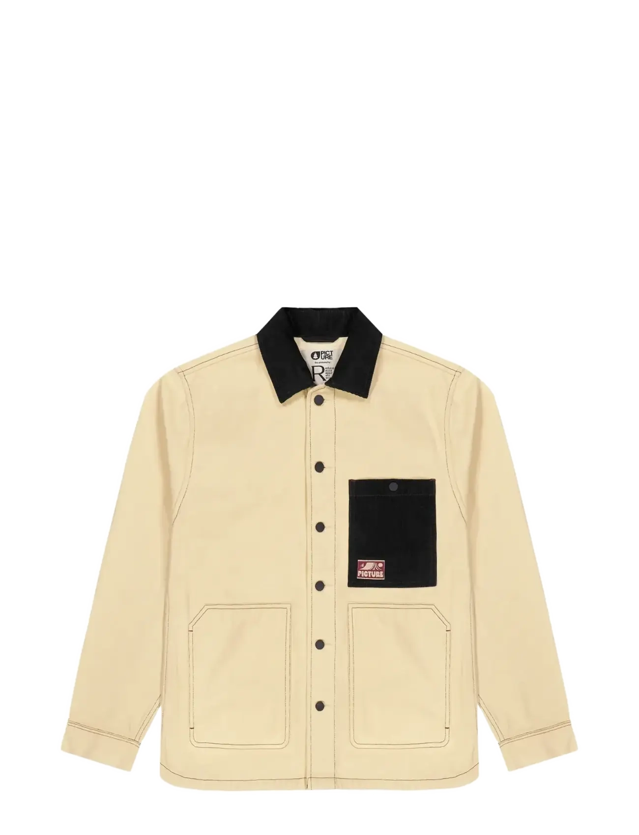 PICTURE ORGANIC CLOTHING KATMEETH JKT - Ytterkläder - WOOD ASH / black