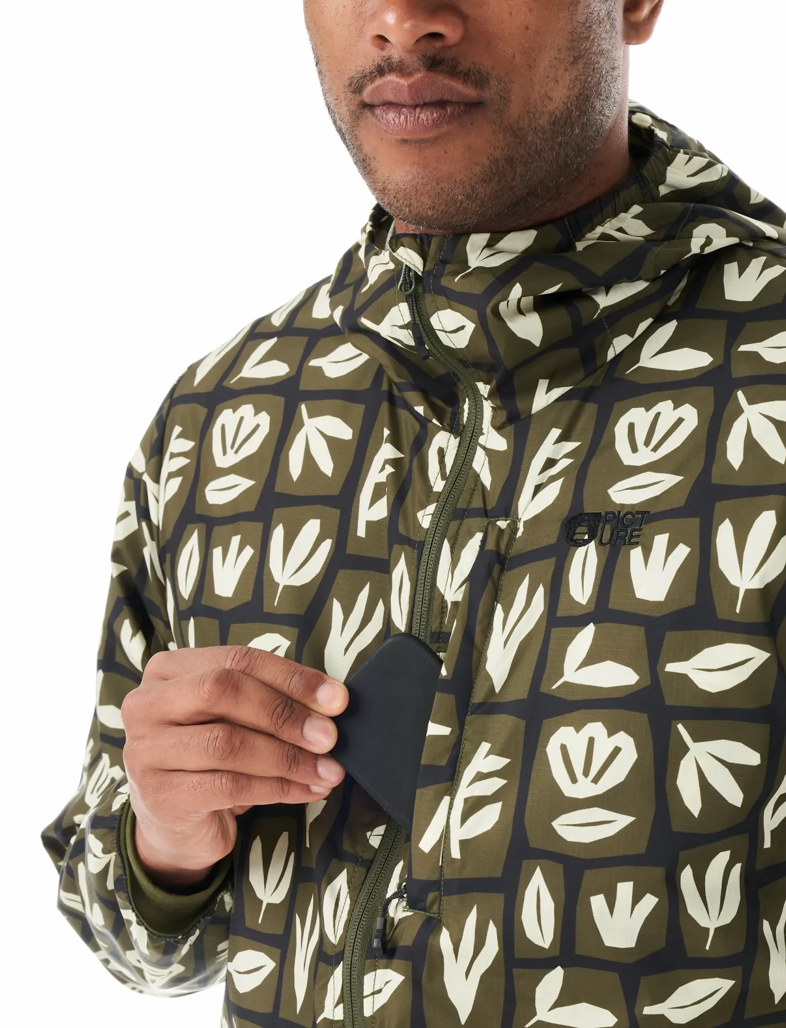 PICTURE ORGANIC CLOTHING SCALE PRINTED JKT - Gatvės stilius - CEDAR LEAF PRINT / multi