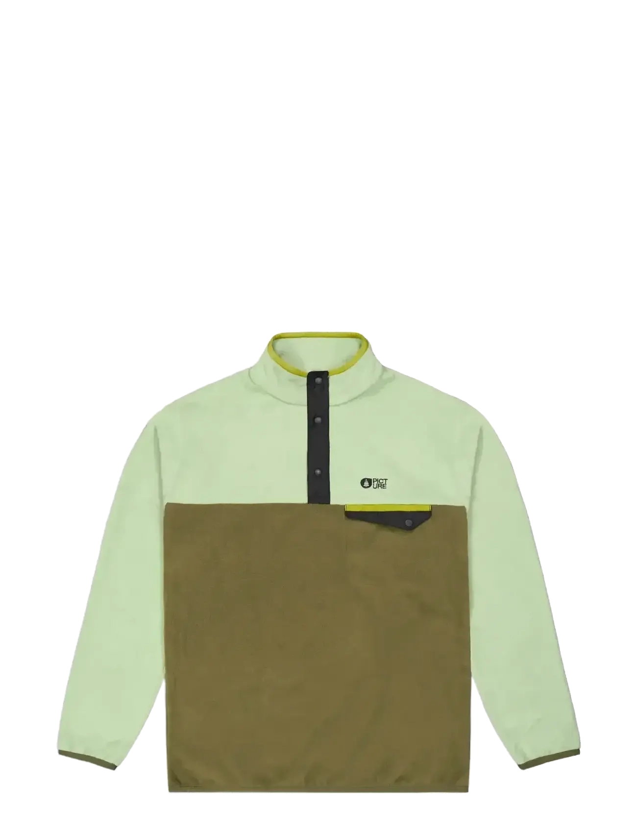PICTURE ORGANIC CLOTHING ARCCA M 1/4 FLEECE - Fleece-Pullover - A TOBACCO / green
