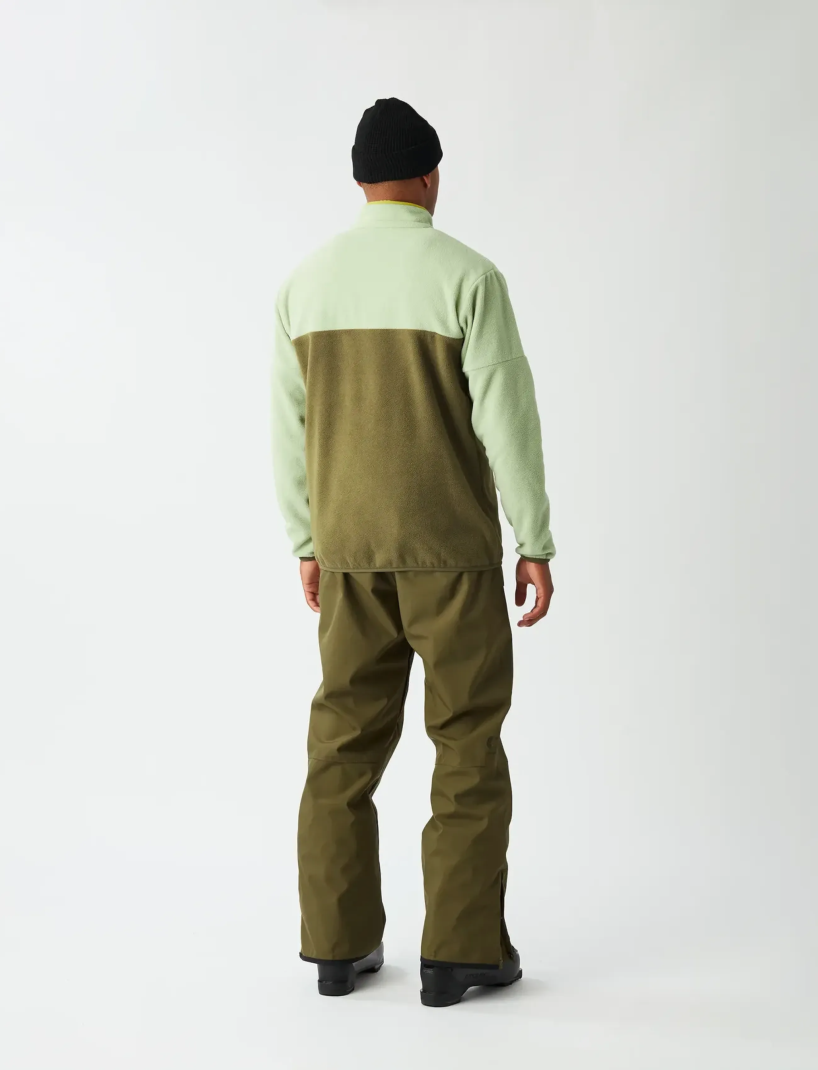 PICTURE ORGANIC CLOTHING ARCCA M 1/4 FLEECE - Teddypuserot - A TOBACCO / green