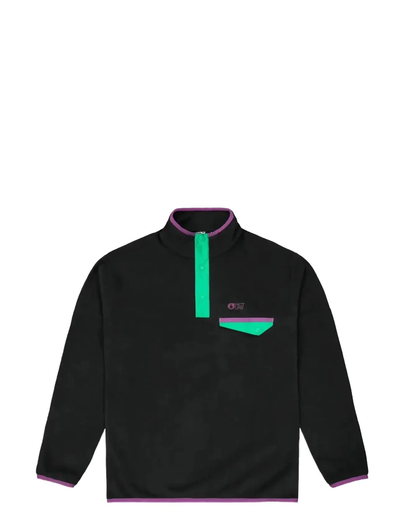 PICTURE ORGANIC CLOTHING ARCCA M 1/4 FLEECE - PICTURE ORGANIC CLOTHING - B BLACK / black