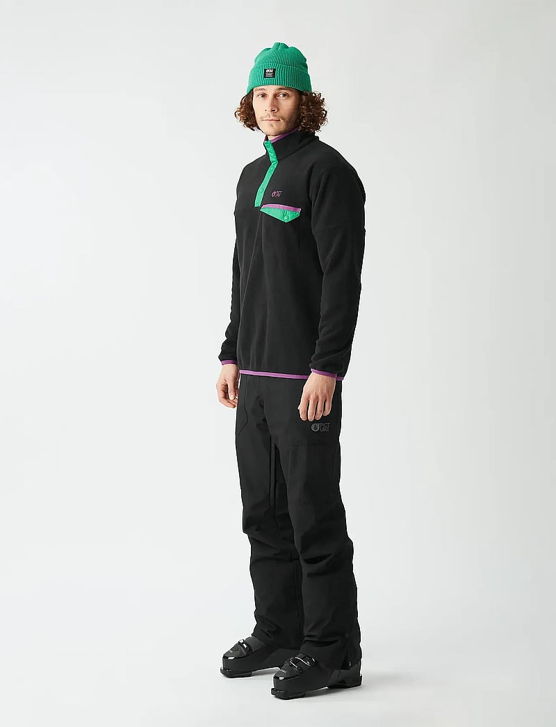 PICTURE ORGANIC CLOTHING - ARCCA M 1/4 FLEECE - polary i odzież ocieplająca - b black - 4