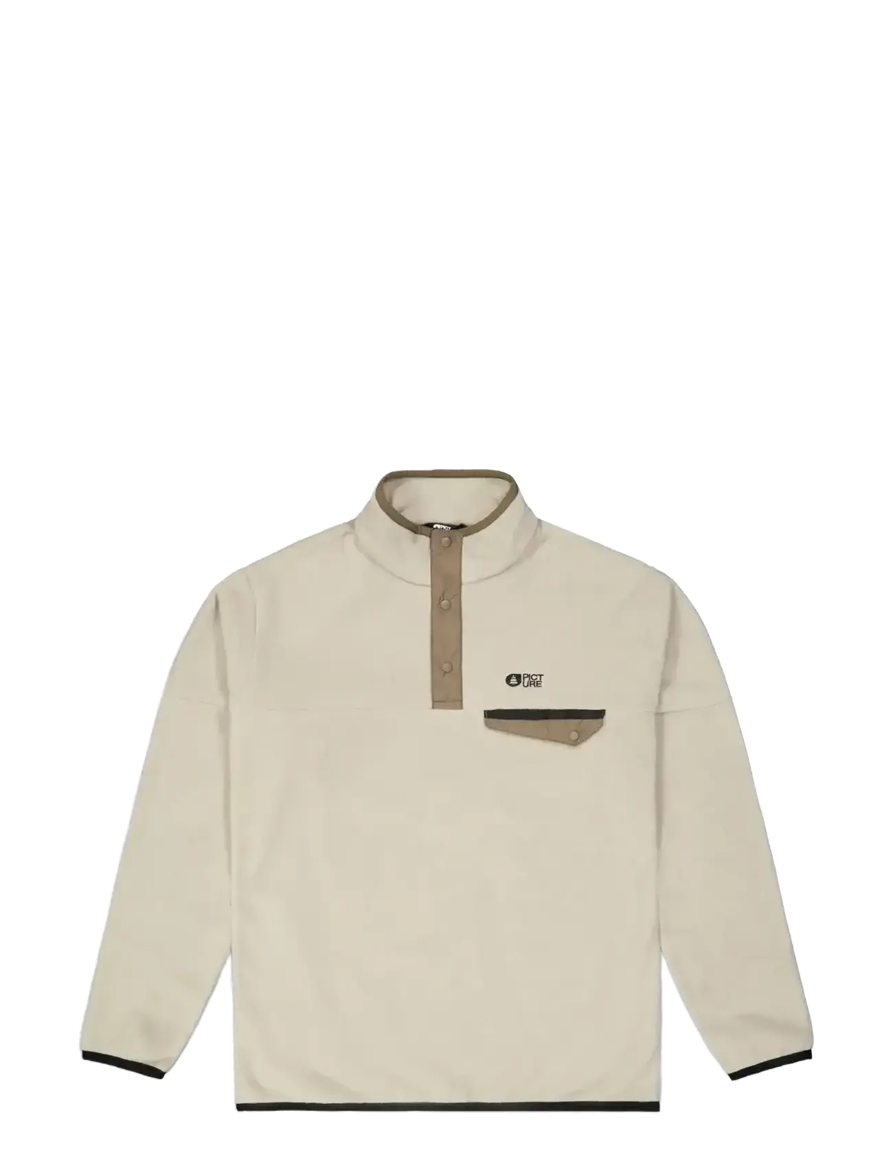 PICTURE ORGANIC CLOTHING ARCCA M 1/4 FLEECE - PICTURE ORGANIC CLOTHING - D PURE CASHMERE / beige