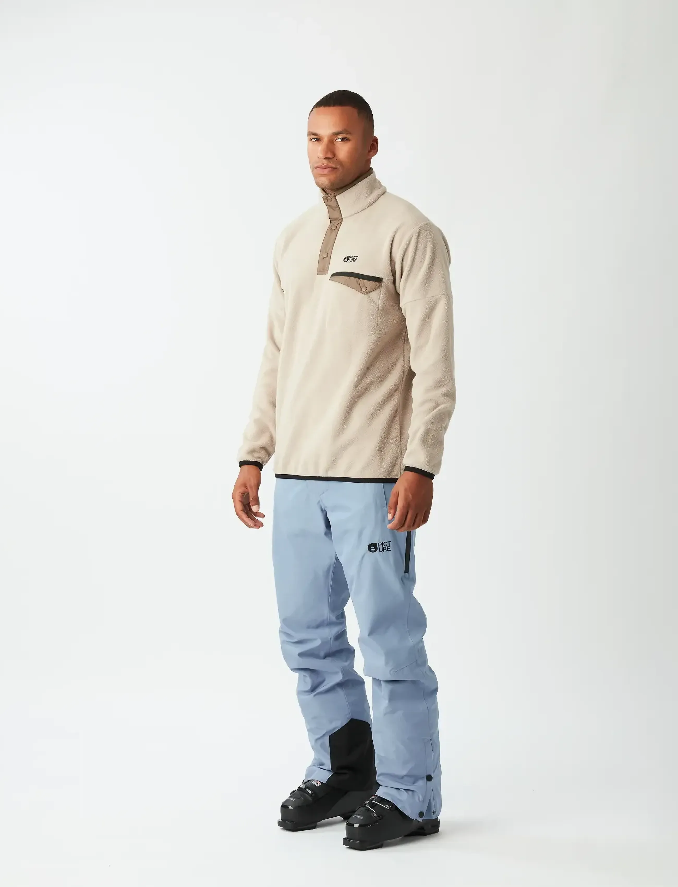 PICTURE ORGANIC CLOTHING ARCCA M 1/4 FLEECE - Teddypuserot - D PURE CASHMERE / beige