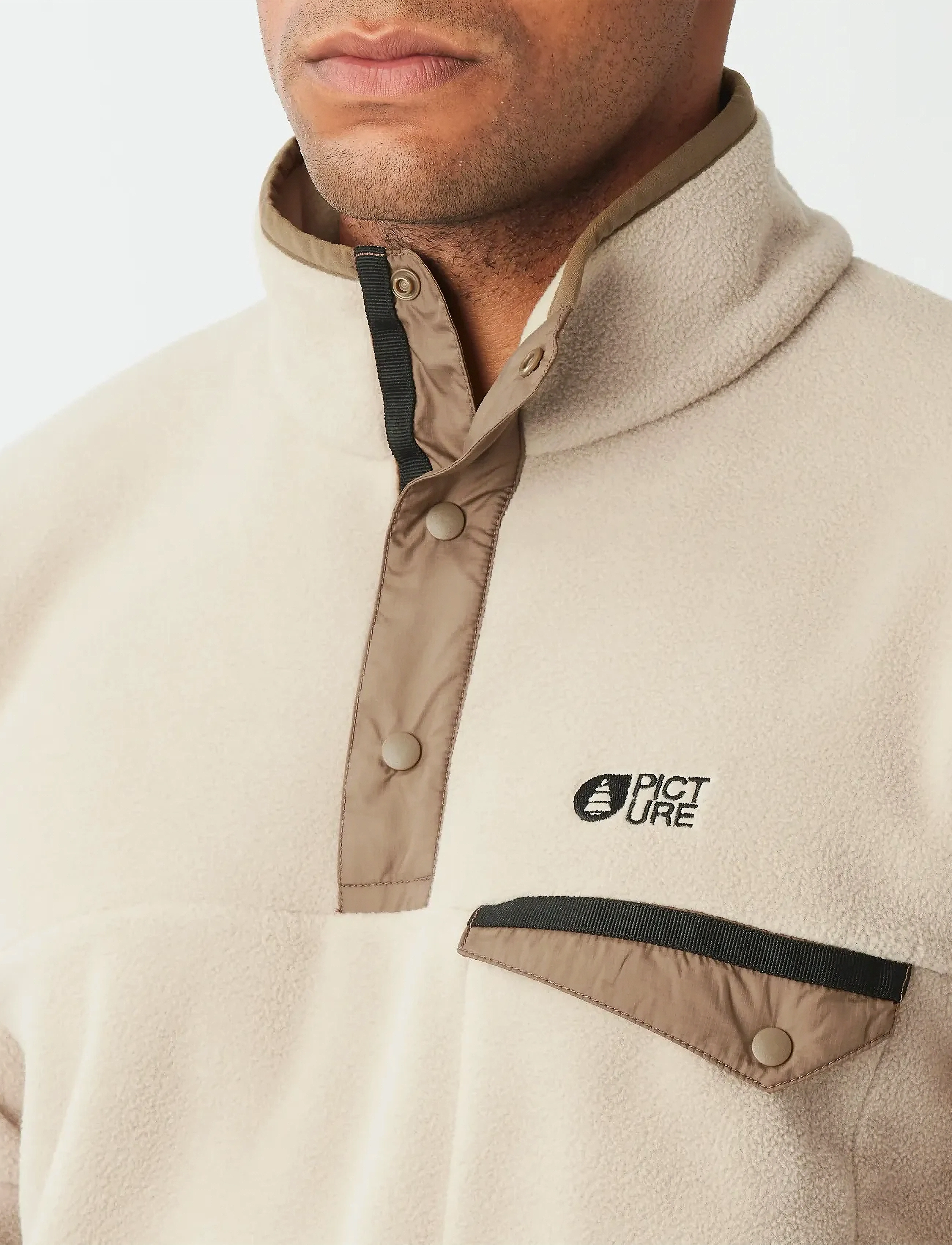 PICTURE ORGANIC CLOTHING - ARCCA M 1/4 FLEECE - fleece og mellemlag - d pure cashmere - 5