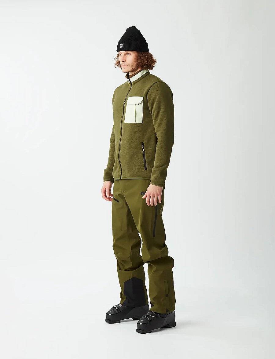 PICTURE ORGANIC CLOTHING - DAUWY FZ FLEECE - polaires et couches intermédiaires - a tobacco - 4