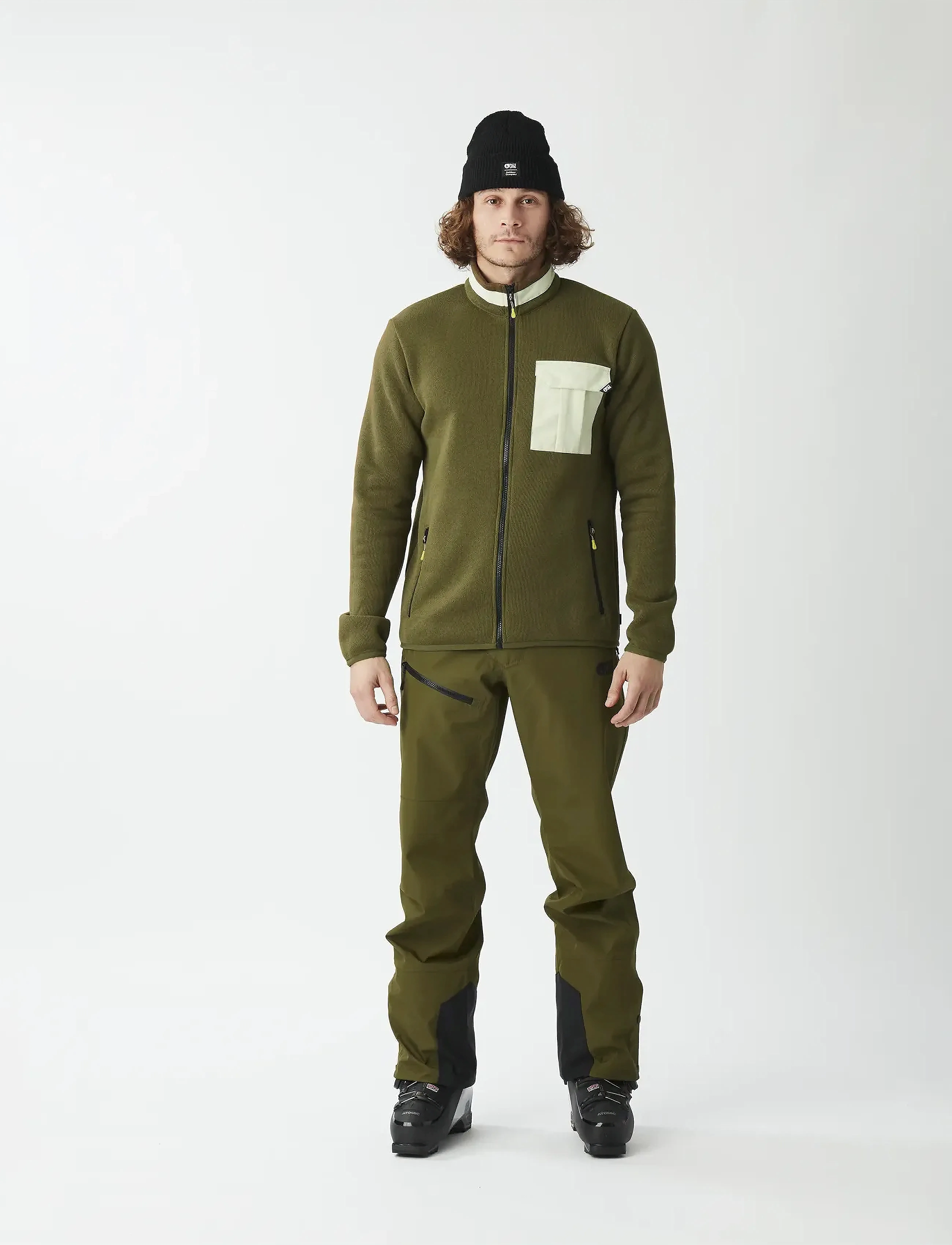 PICTURE ORGANIC CLOTHING - DAUWY FZ FLEECE - polaires et couches intermédiaires - a tobacco - 3