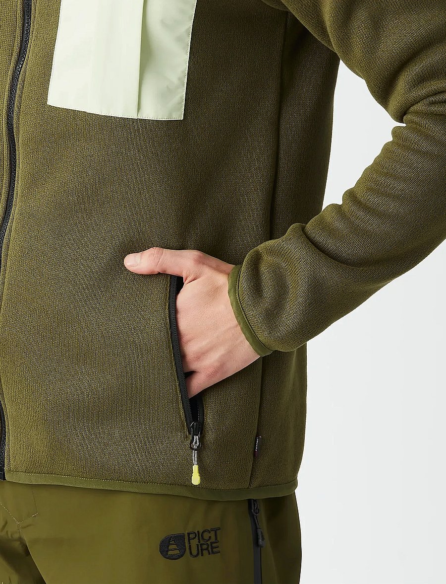 PICTURE ORGANIC CLOTHING - DAUWY FZ FLEECE - polaires et couches intermédiaires - a tobacco - 5