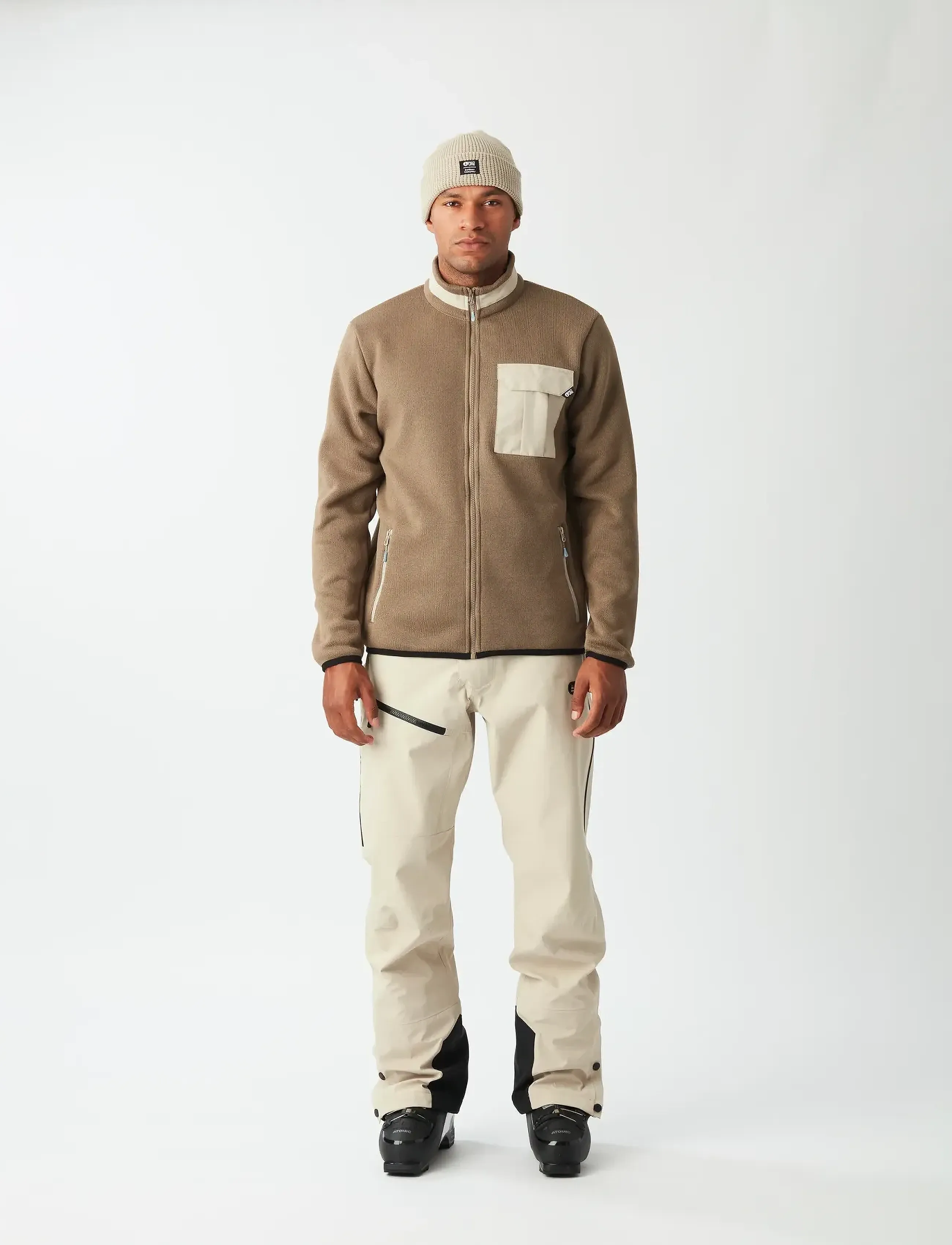 PICTURE ORGANIC CLOTHING - DAUWY FZ FLEECE - fleece og mellemlag - c shitake - 3