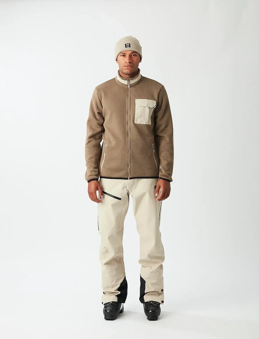 PICTURE ORGANIC CLOTHING - DAUWY FZ FLEECE - fleece og mellemlag - c shitake - 3
