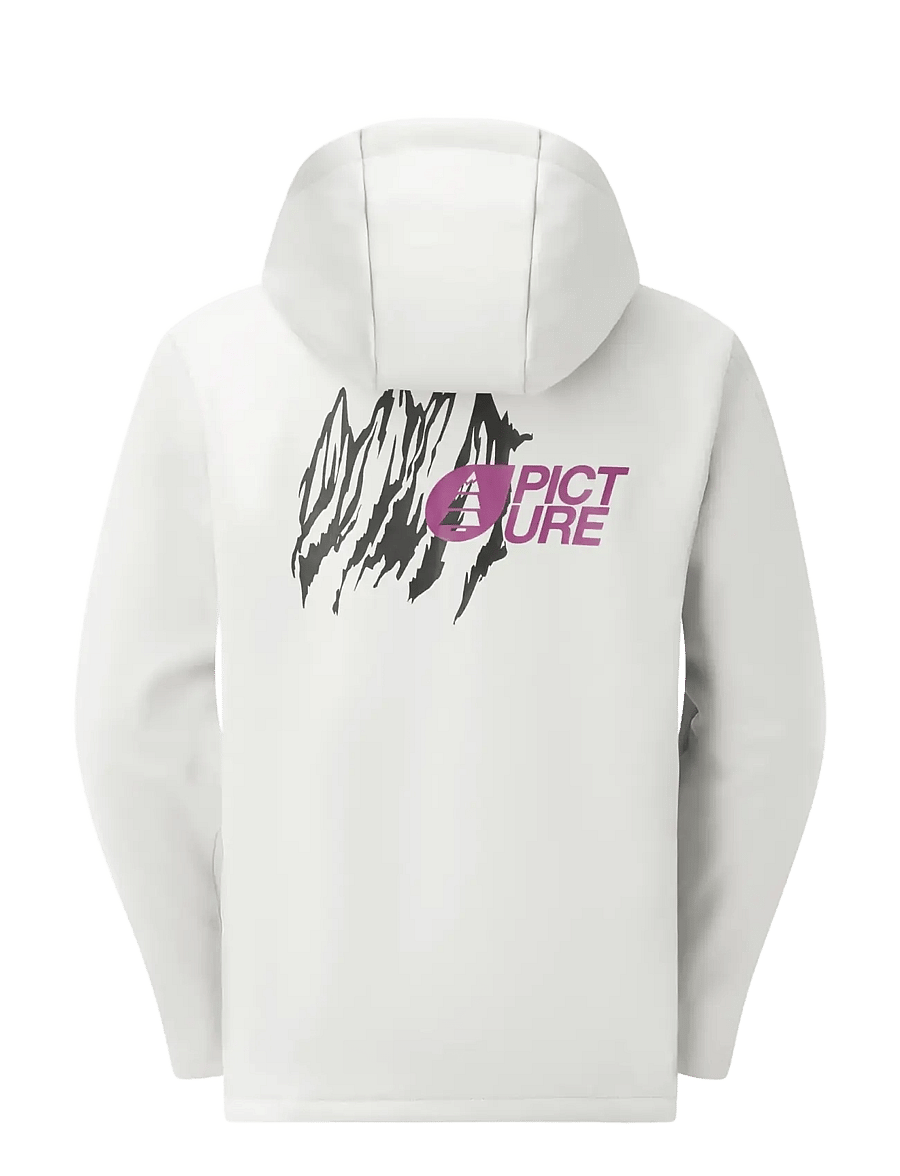 PICTURE ORGANIC CLOTHING - PARK ZIP TECH HOODIE - huvtröjor - vapor grey - 2