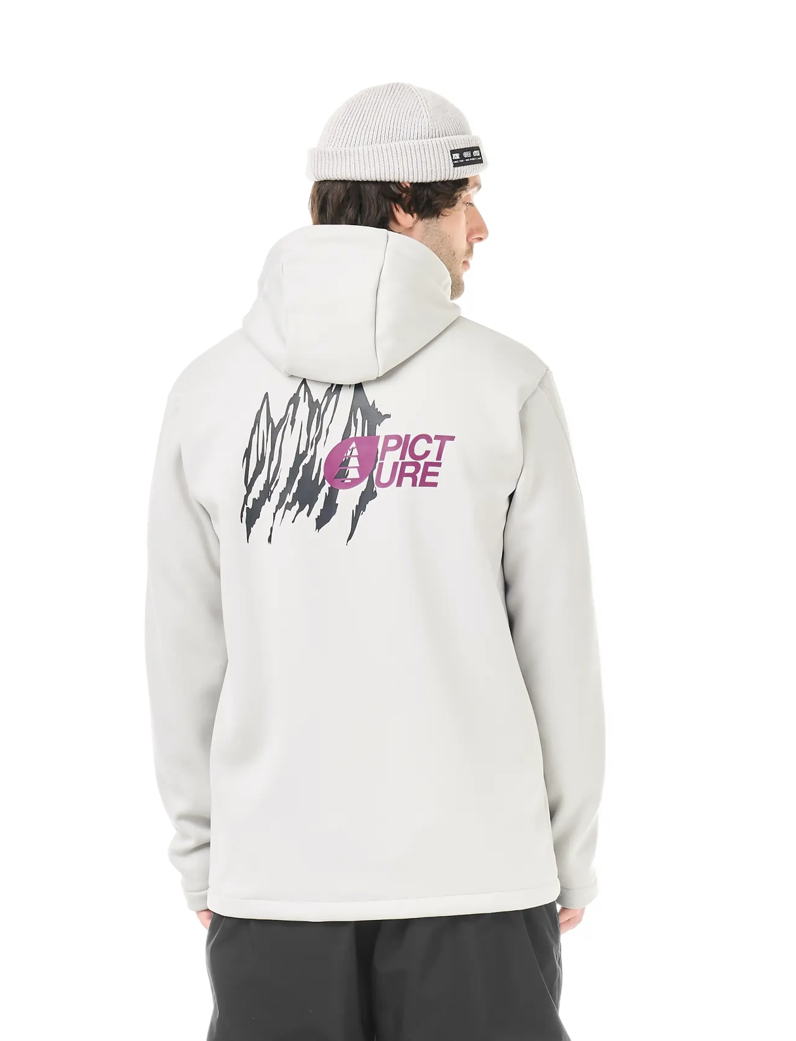 PICTURE ORGANIC CLOTHING - PARK ZIP TECH HOODIE - huvtröjor - vapor grey - 4