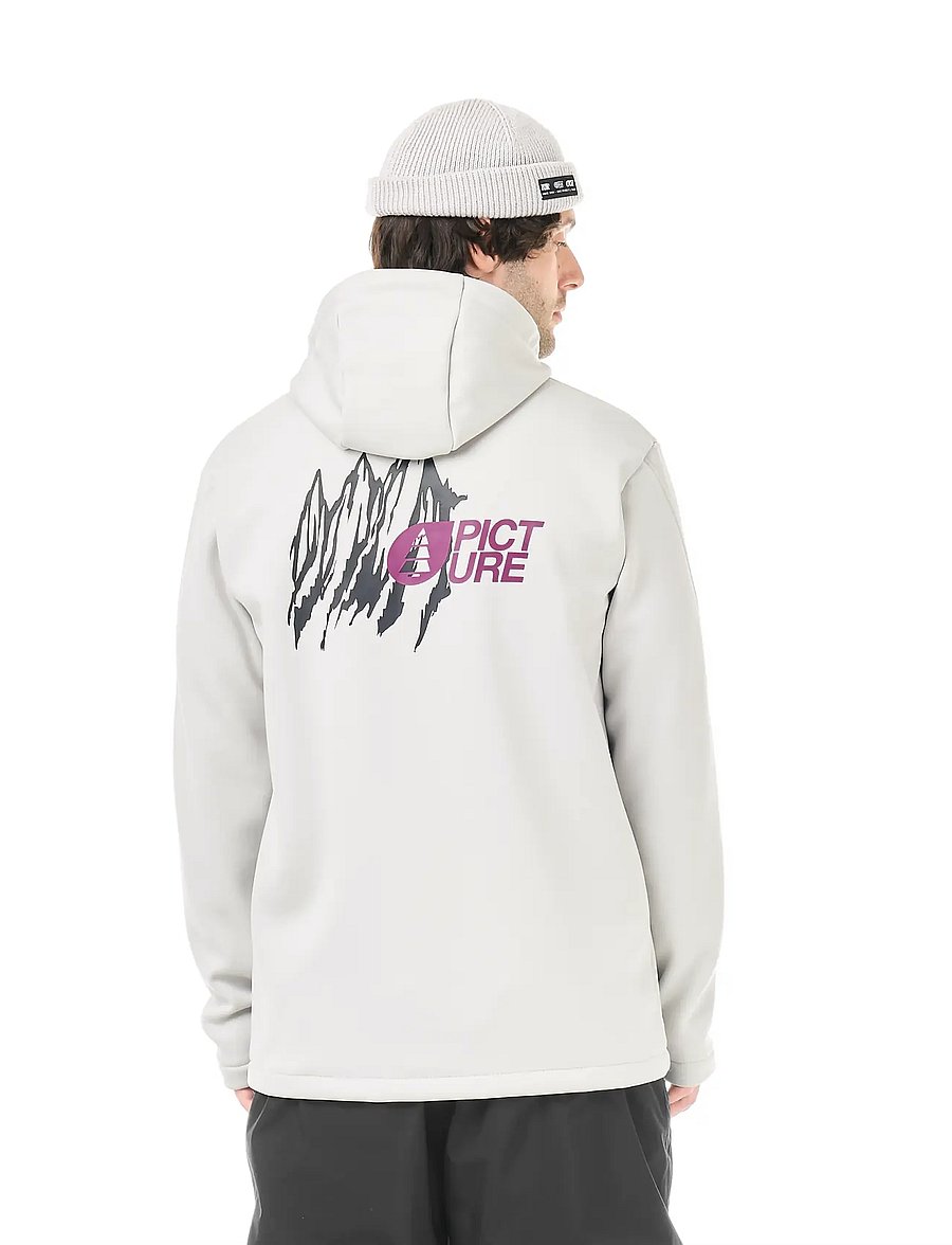 PICTURE ORGANIC CLOTHING - PARK ZIP TECH HOODIE - huvtröjor - vapor grey - 4