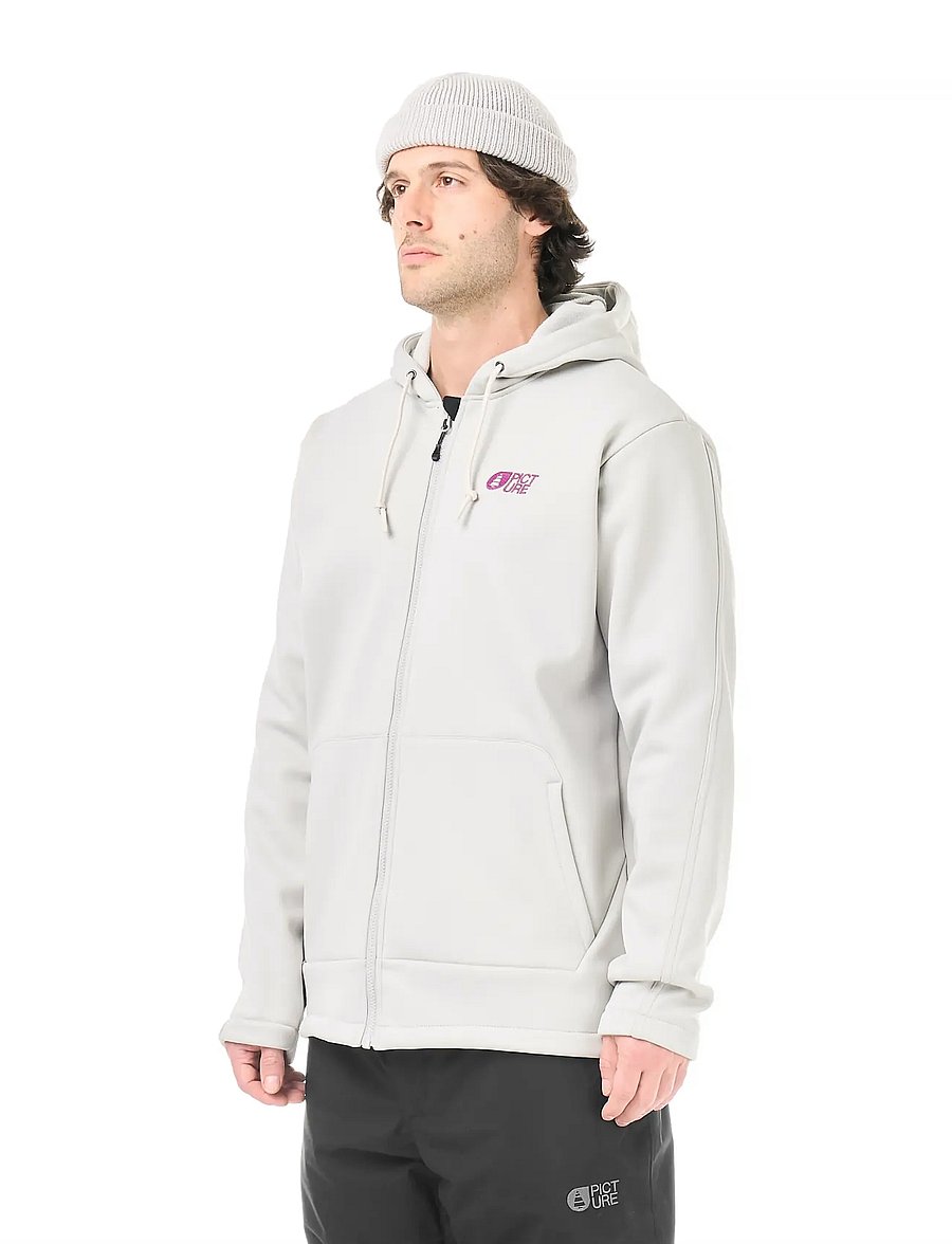 PICTURE ORGANIC CLOTHING - PARK ZIP TECH HOODIE - huvtröjor - vapor grey - 3