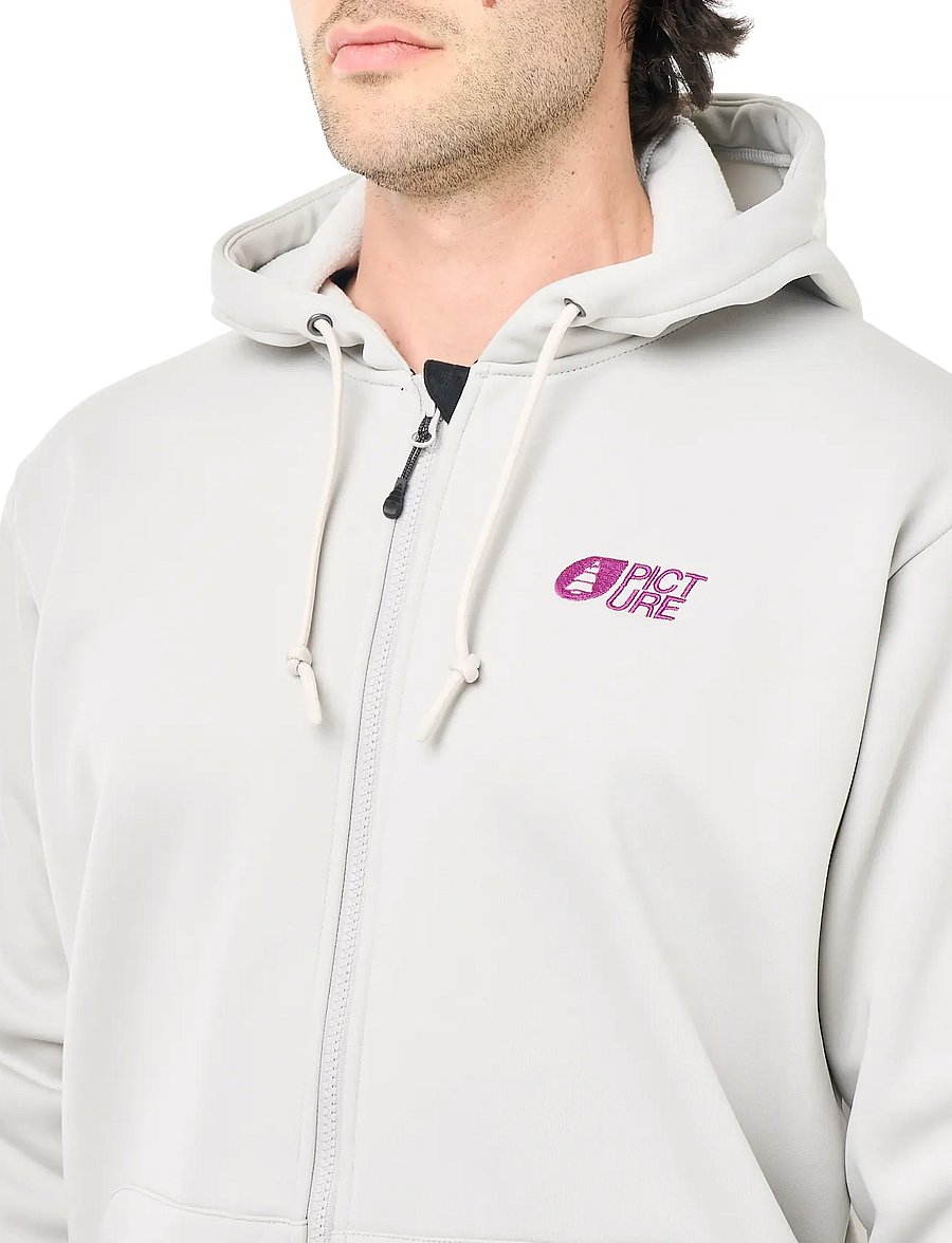 PICTURE ORGANIC CLOTHING - PARK ZIP TECH HOODIE - huvtröjor - vapor grey - 5