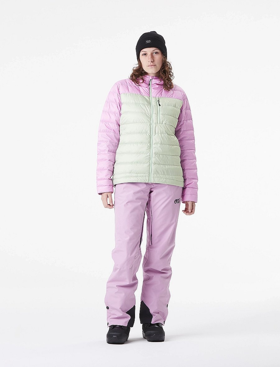 PICTURE ORGANIC CLOTHING - MID PUFF DOWN W JKT - pūkinės striukės - silt green orchid - 3