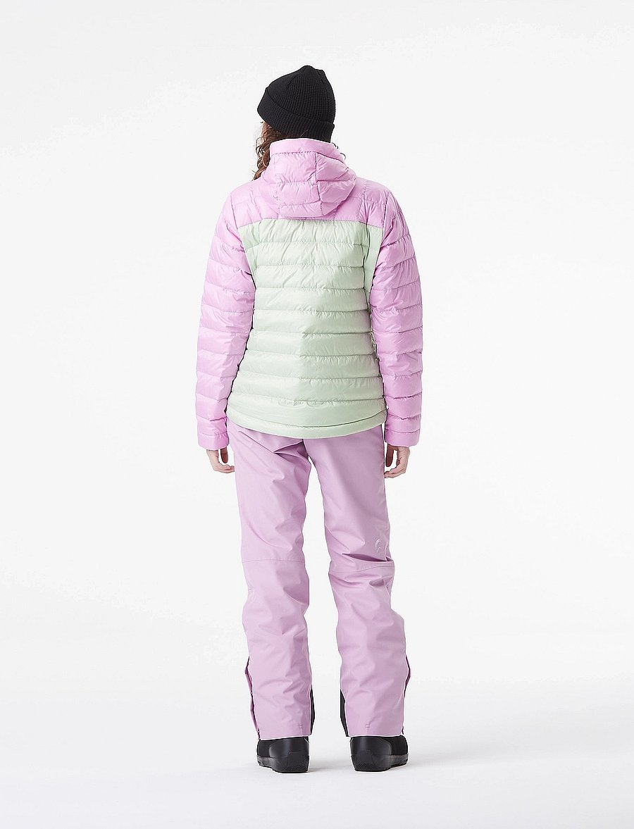 PICTURE ORGANIC CLOTHING - MID PUFF DOWN W JKT - pūkinės striukės - silt green orchid - 4