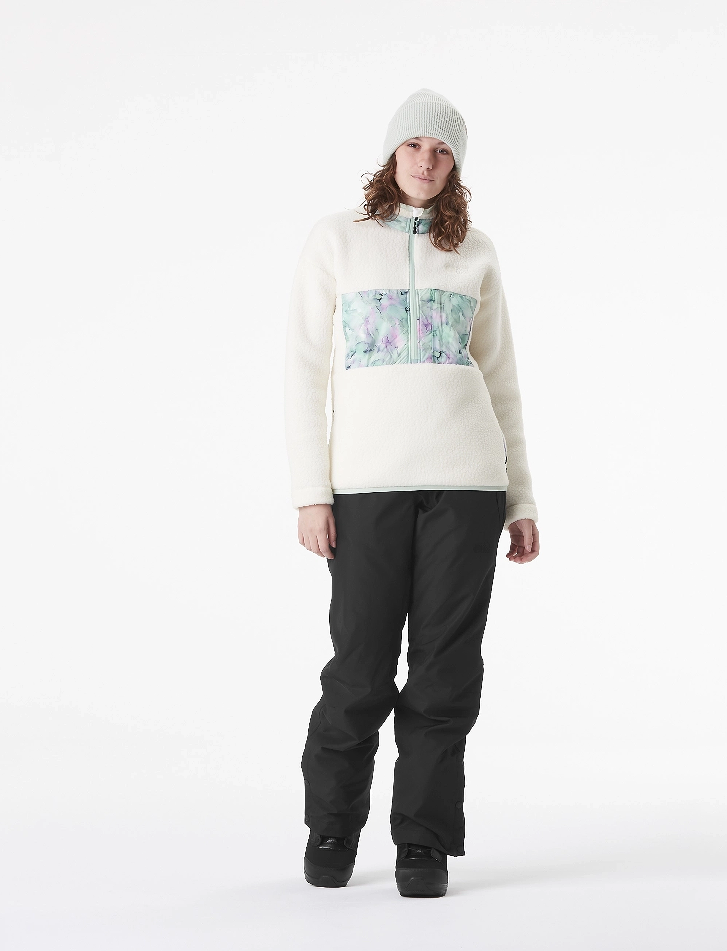 PICTURE ORGANIC CLOTHING - NAATIL 1/4 FLEECE - fleecejacken - light milk - 3