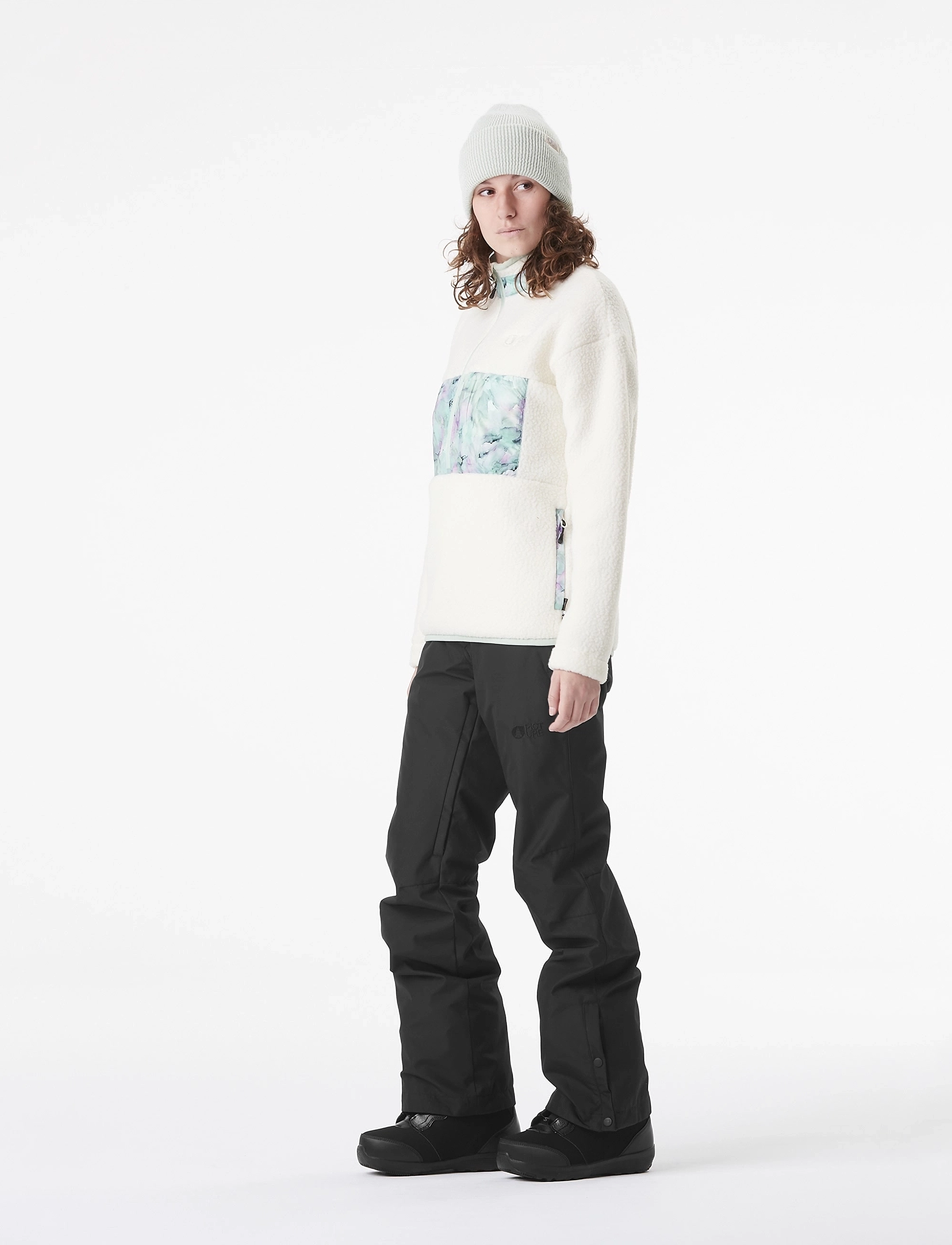 PICTURE ORGANIC CLOTHING - NAATIL 1/4 FLEECE - fleecejacken - light milk - 5