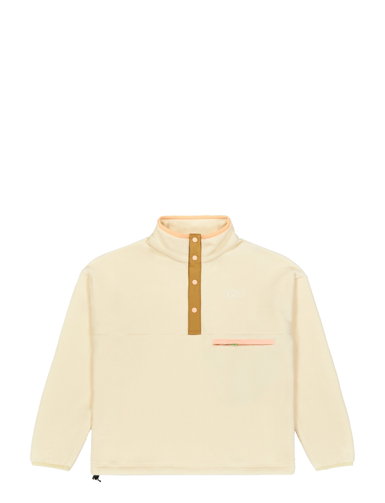 PICTURE ORGANIC CLOTHING ARCCA W 1/4 FLEECE - Tøj - A WOOD ASH / beige
