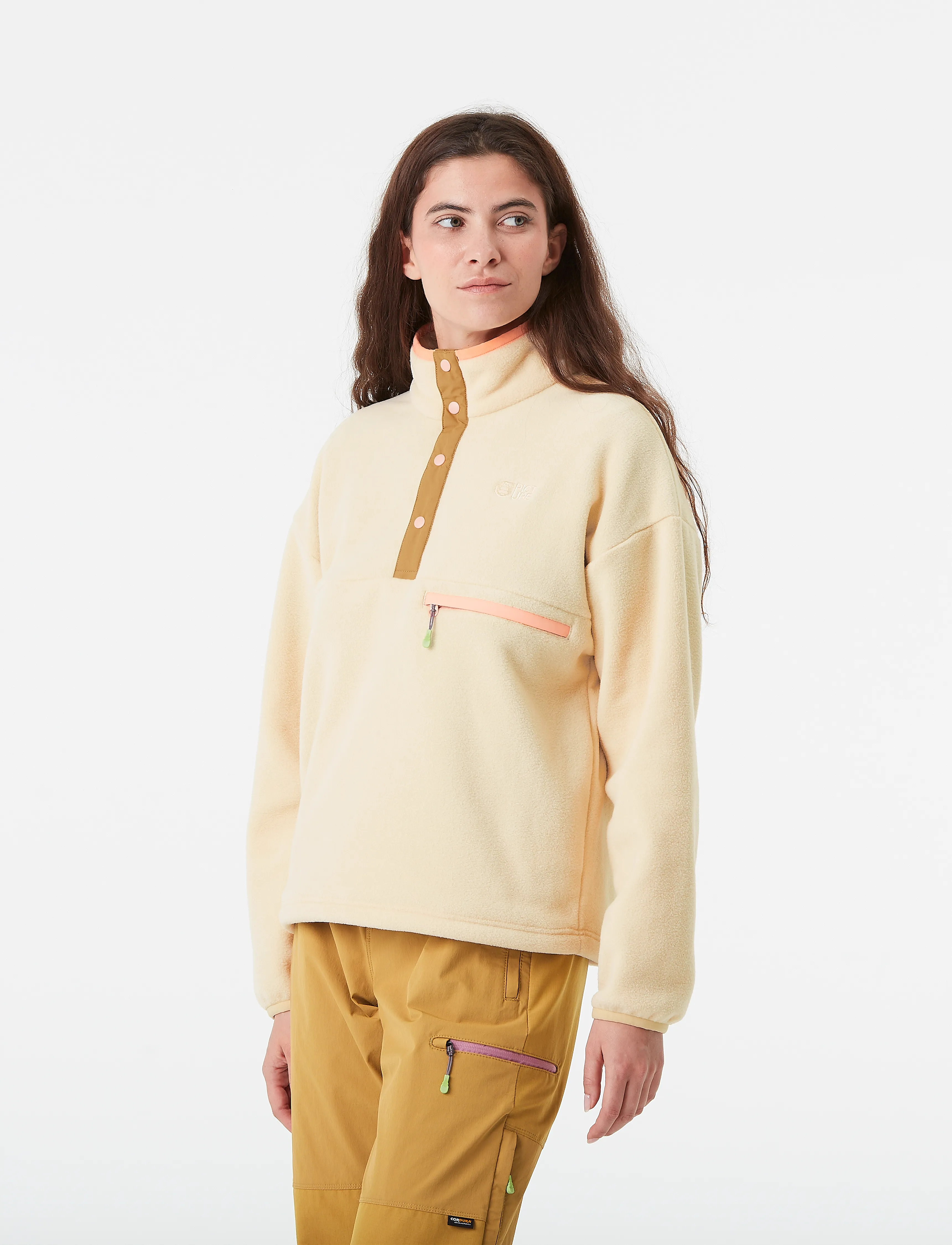 PICTURE ORGANIC CLOTHING - ARCCA W 1/4 FLEECE - overdele - a wood ash - 3