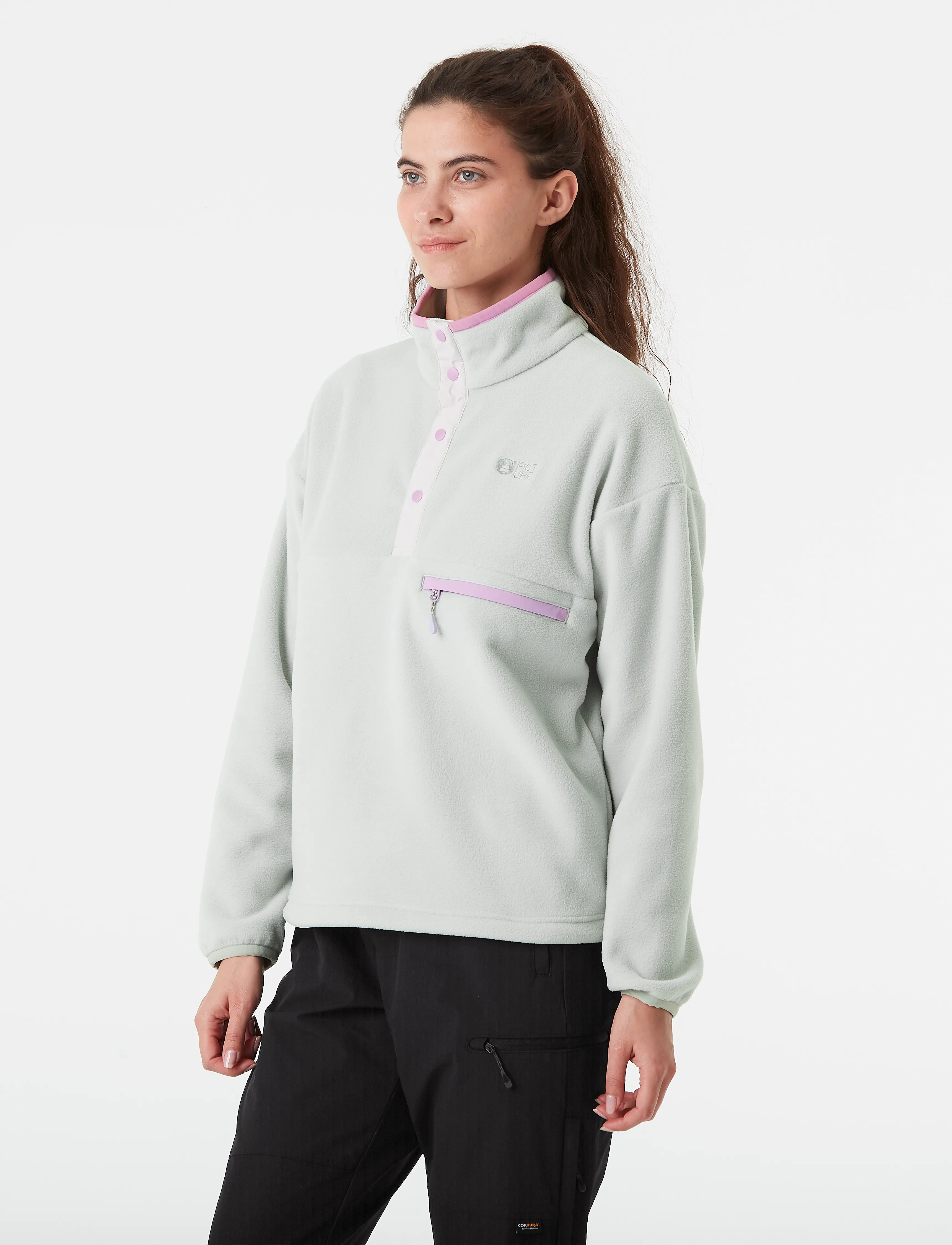 PICTURE ORGANIC CLOTHING - ARCCA W 1/4 FLEECE - hauts - b cloudy blue - 3